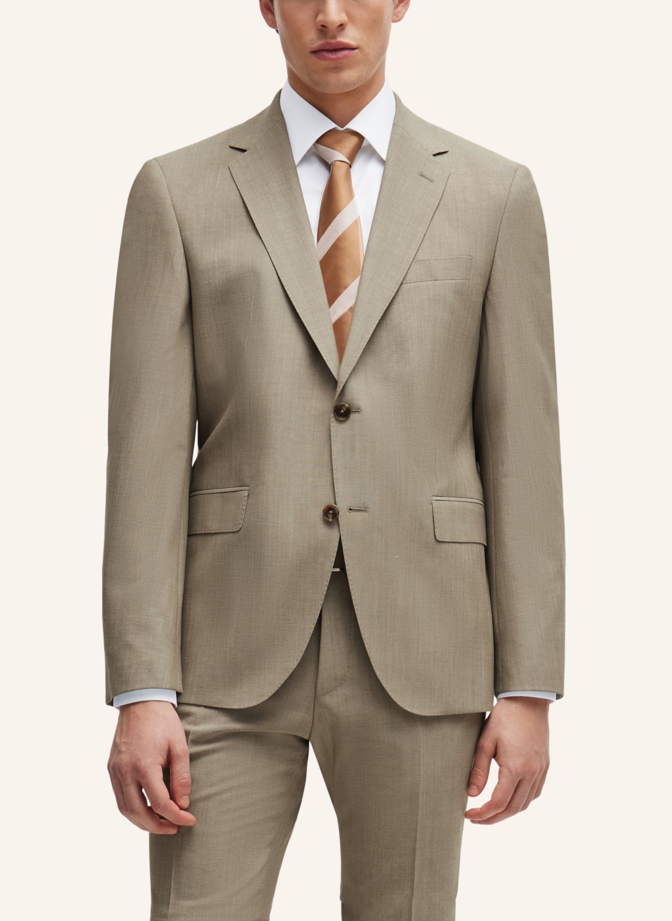 BOSS Business Anzug H-JECKSON-2PCS-224 Regular Fit, Farbe: BEIGE (Bild 8)