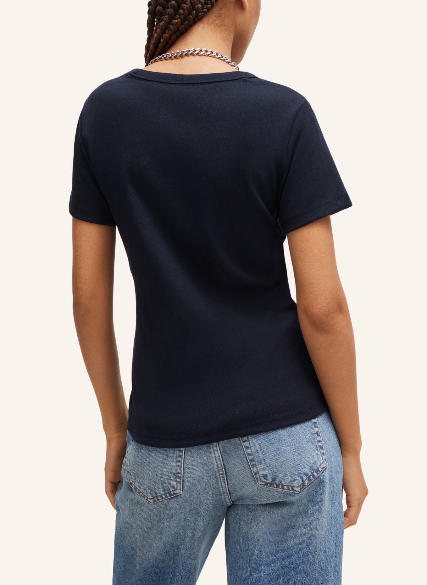 HUGO T-Shirt DELORIS Regular Fit, Farbe: BLAU (Bild 2)