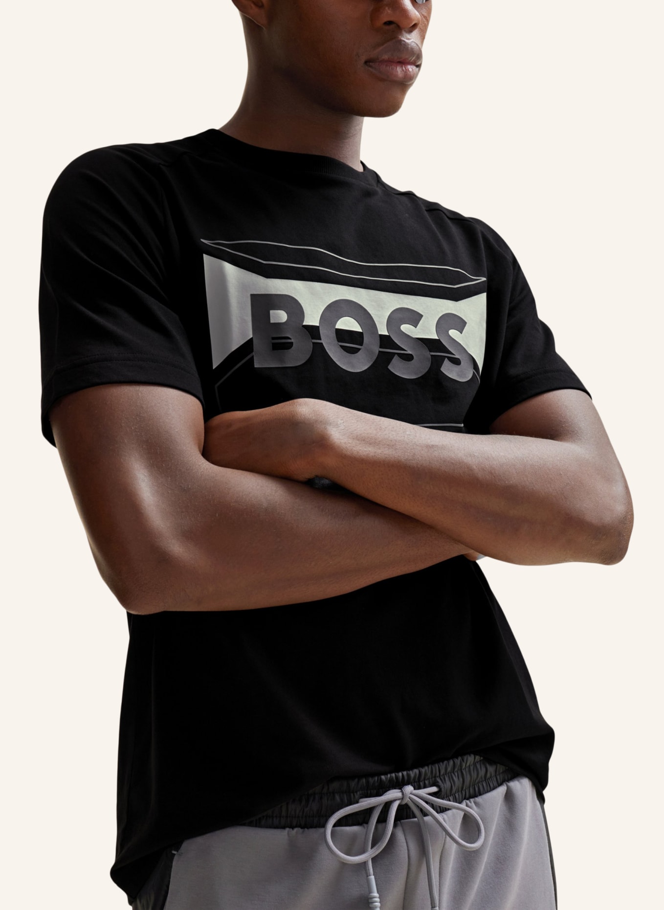 BOSS T-Shirt TEE 2 Regular Fit, Farbe: SCHWARZ (Bild 3)