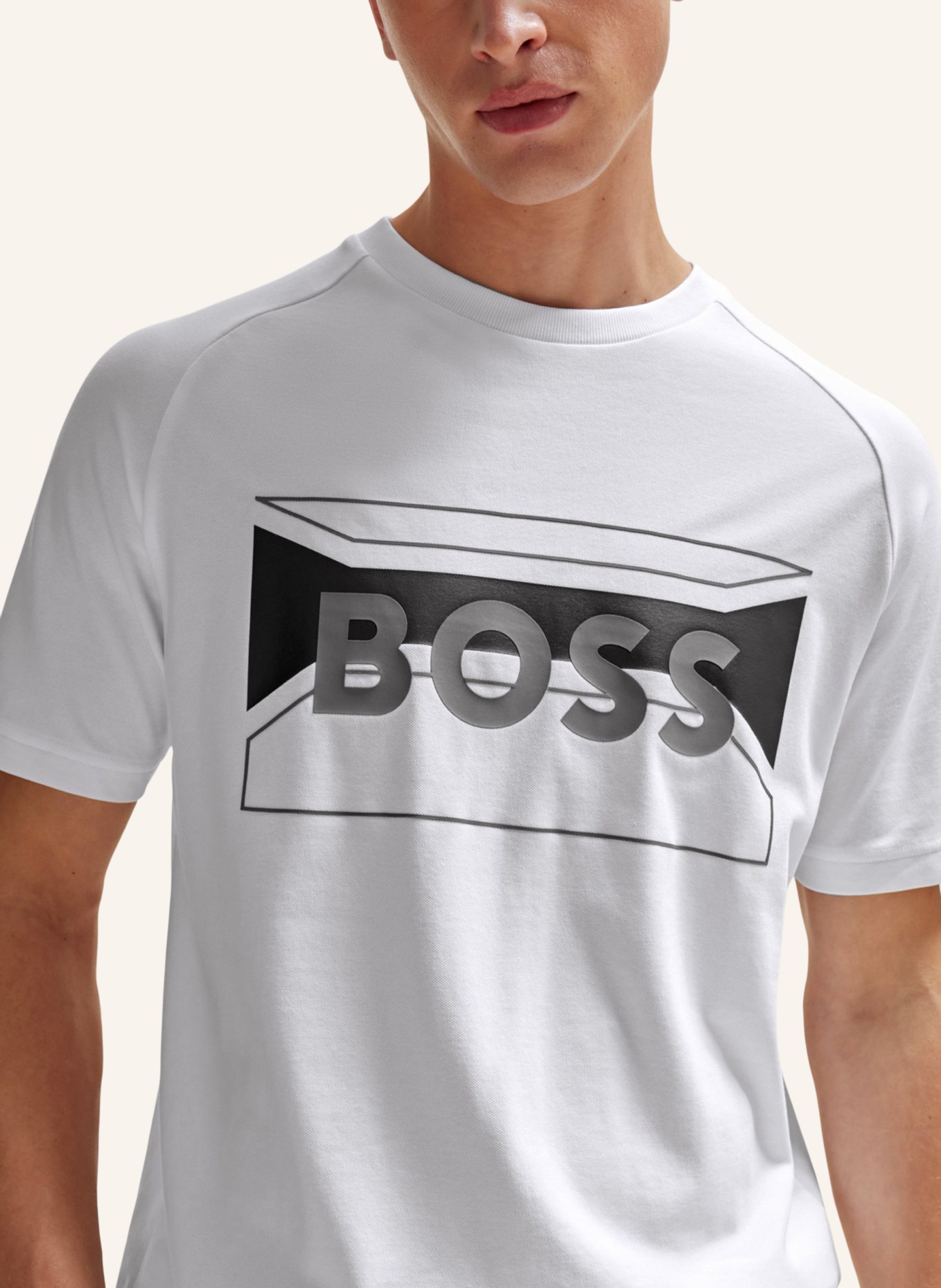 BOSS T-Shirt TEE 2 Regular Fit, Farbe: WEISS (Bild 3)