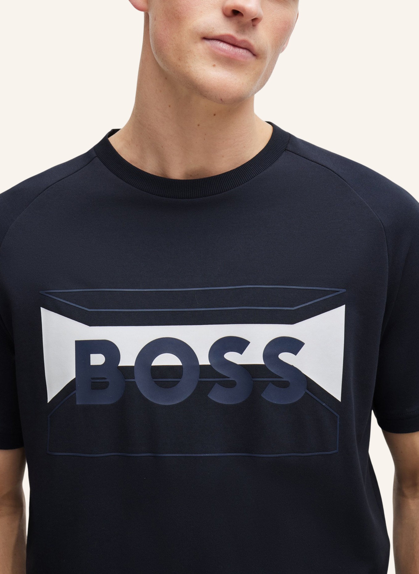 BOSS T-Shirt TEE 2 Regular Fit, Farbe: DUNKELBLAU (Bild 3)