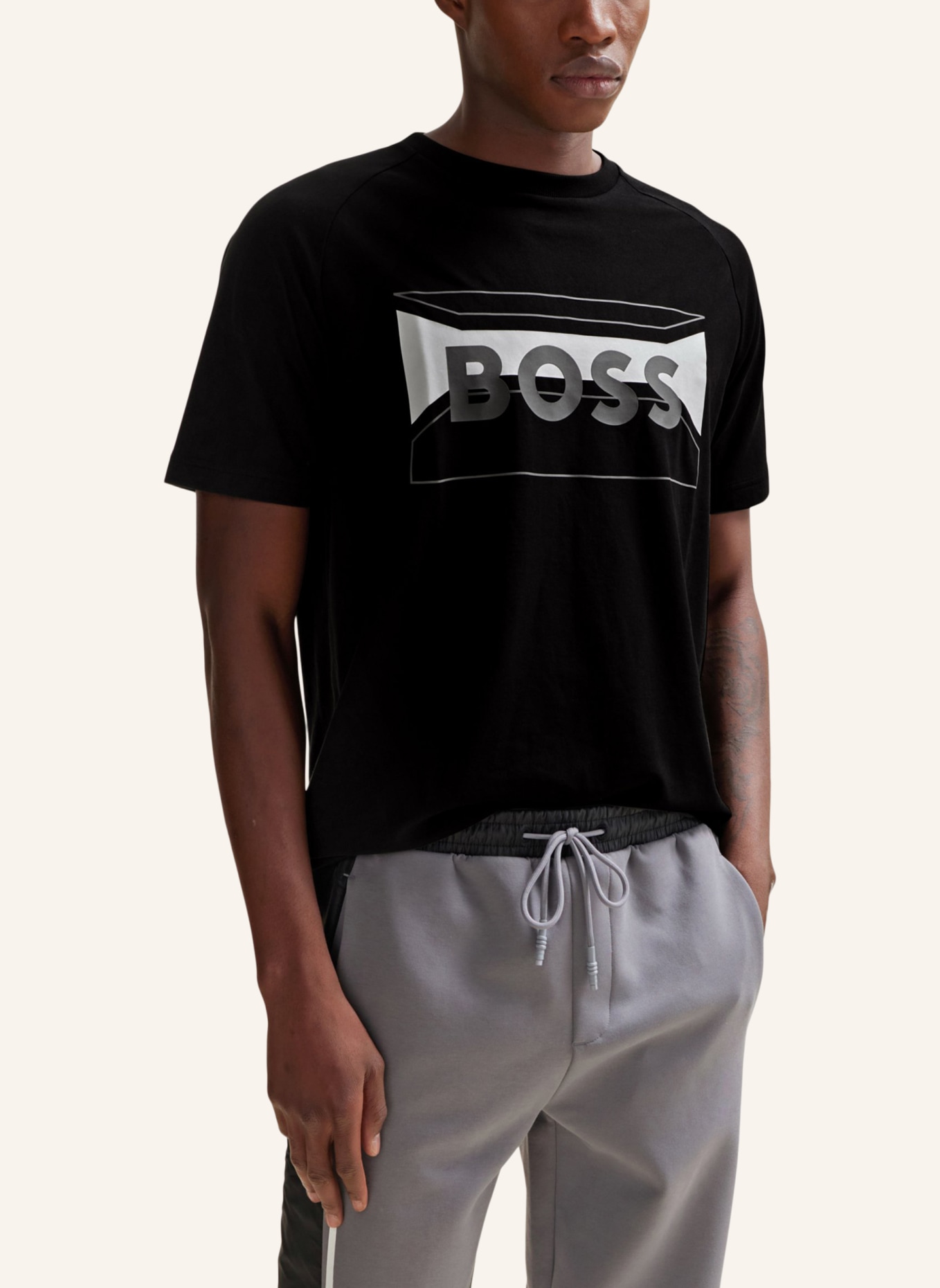 BOSS T-Shirt TEE 2 Regular Fit, Farbe: SCHWARZ (Bild 4)