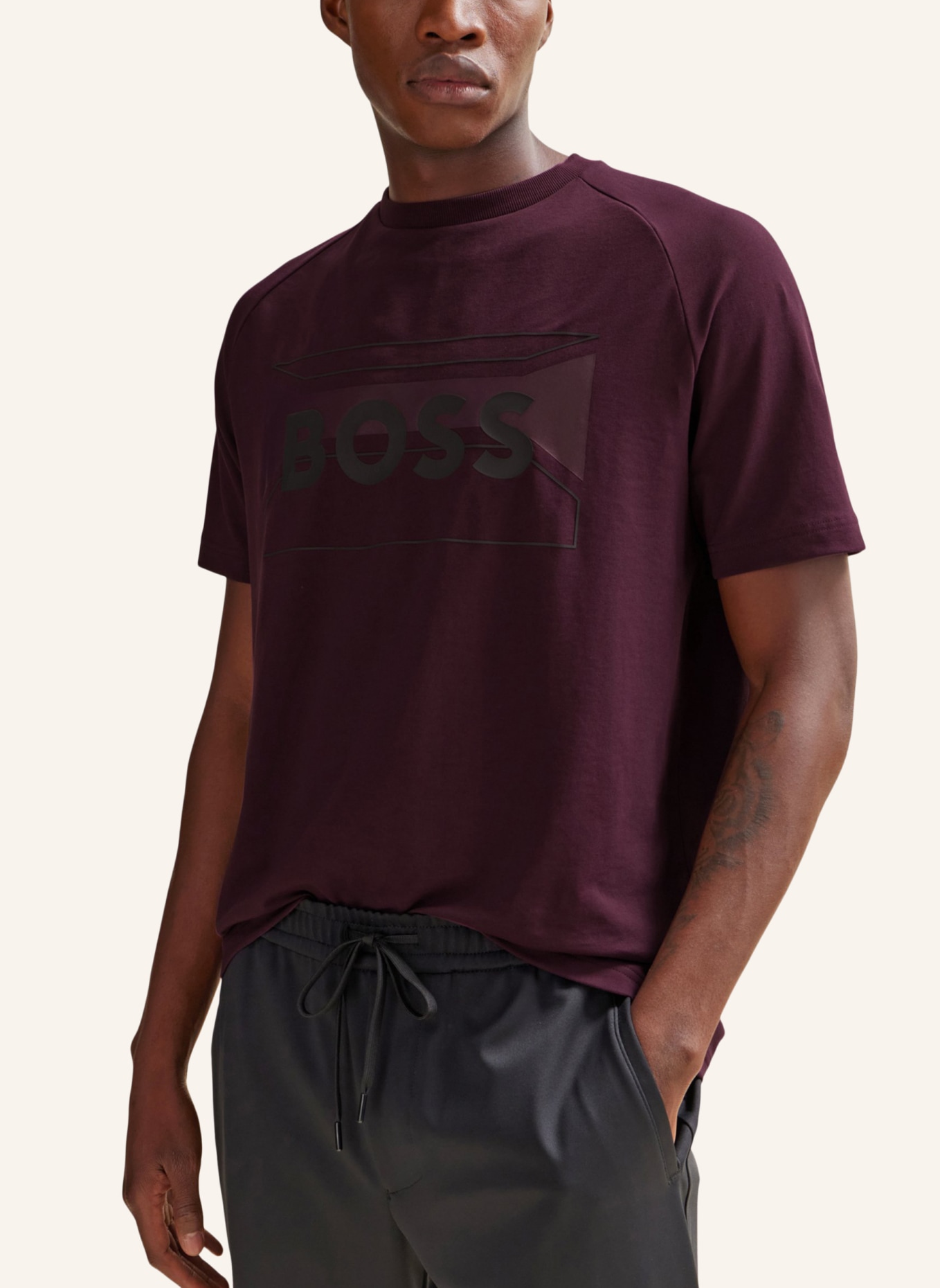 BOSS T-Shirt TEE 2 Regular Fit, Farbe: PINK (Bild 4)