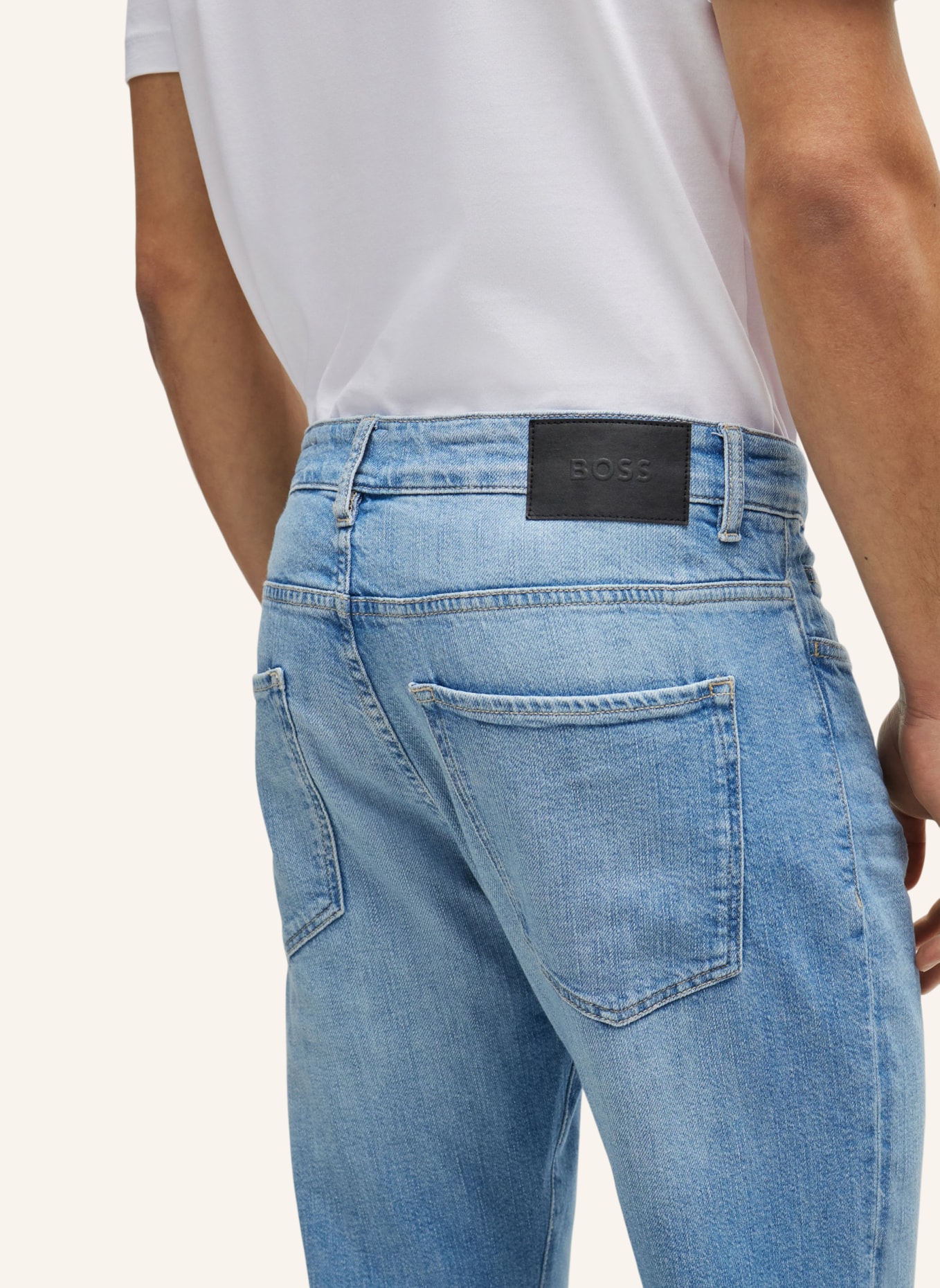 BOSS Jeans DELAWARE3-1-BF Slim Fit, Farbe: TÜRKIS (Bild 4)