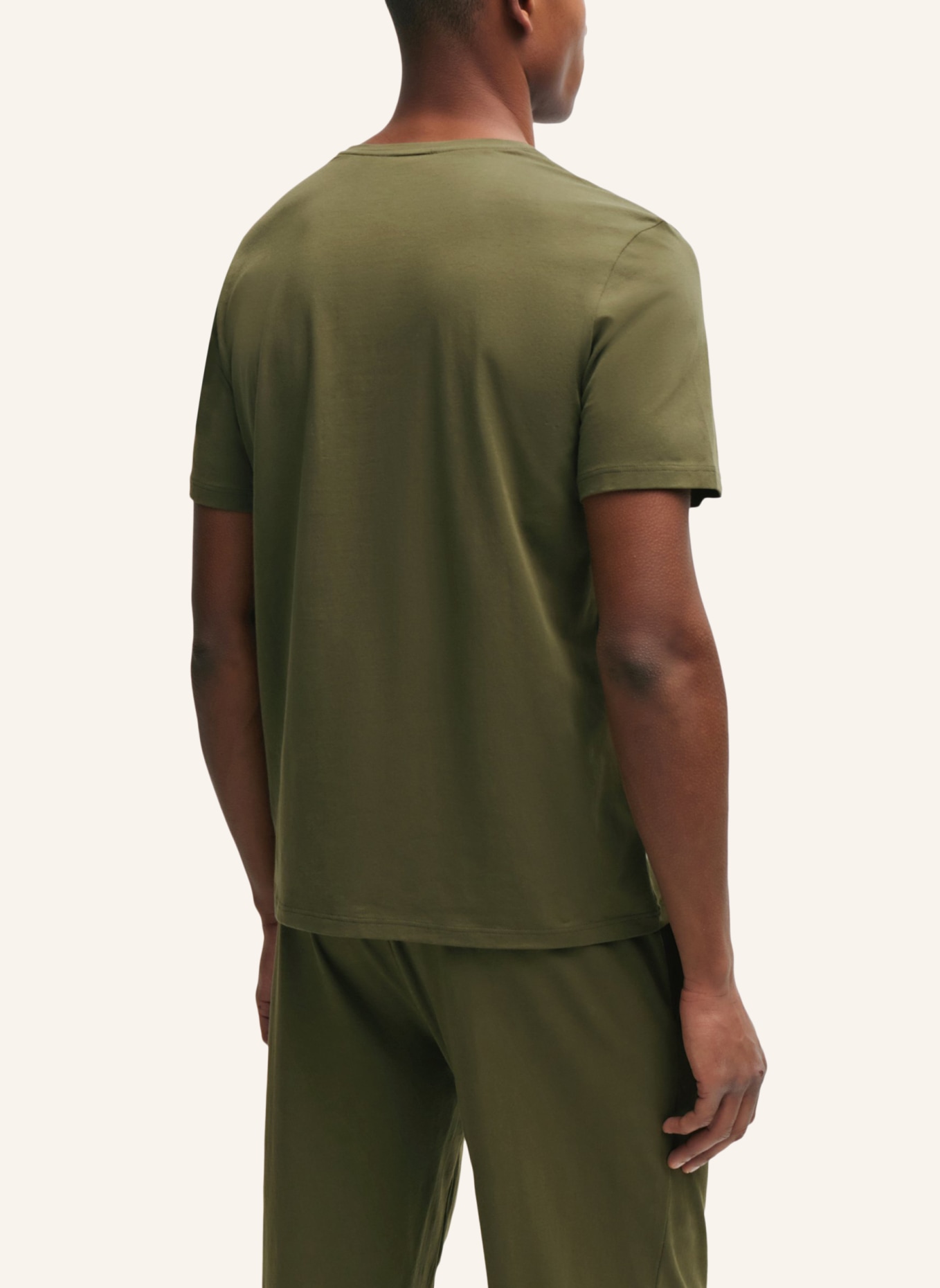 BOSS Loungewear Oberteil MIX&MATCH T-SHIRT R Regular Fit, Farbe: DUNKELGRÜN (Bild 2)