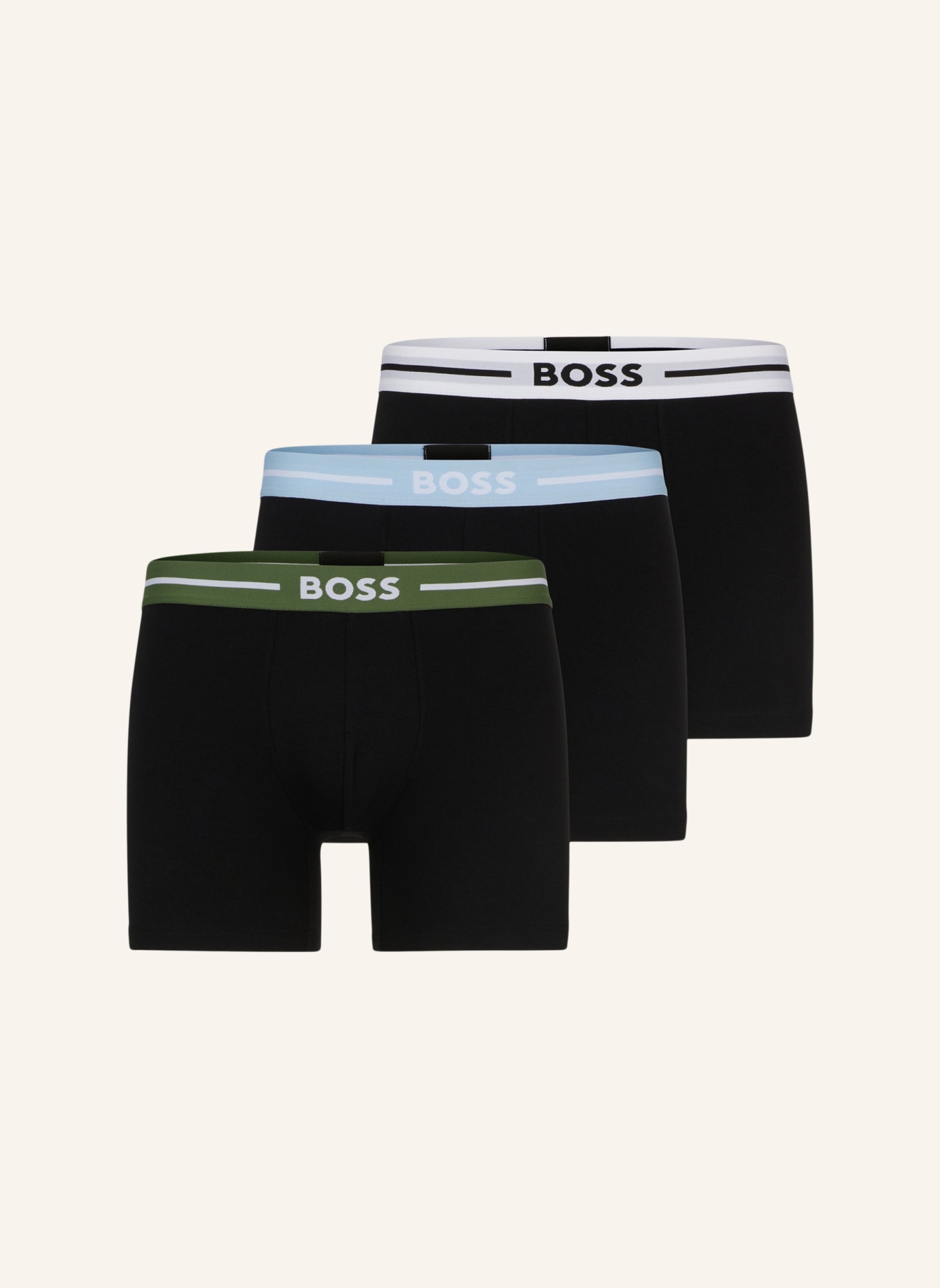 BOSS Boxershort BOXERBR 3P BOLD, Farbe: SCHWARZ (Bild 1)