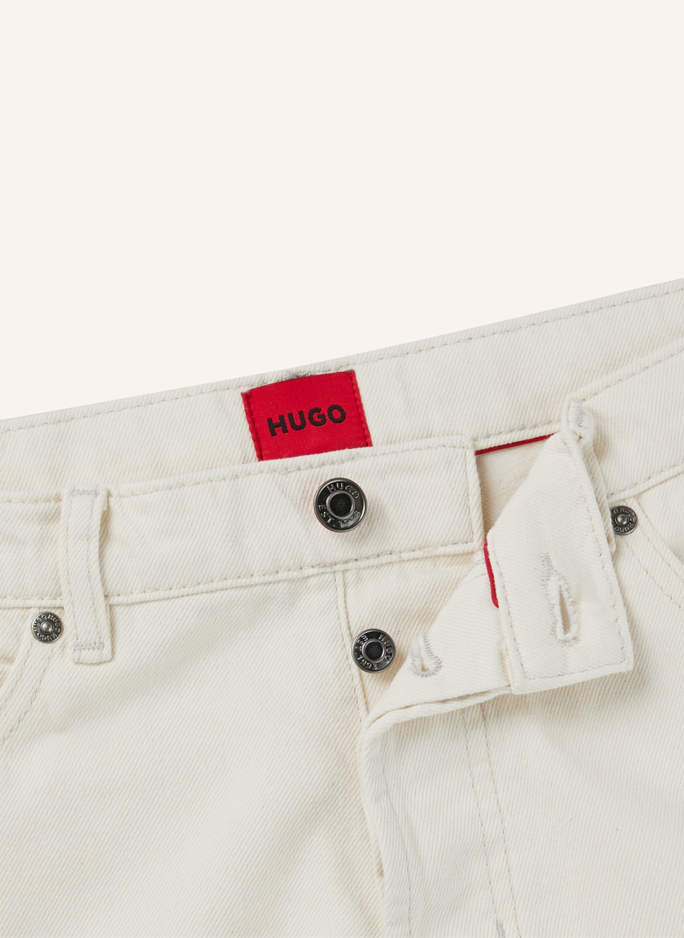 HUGO Jeans HUGO 634 Tapered Fit, Farbe: WEISS (Bild 2)