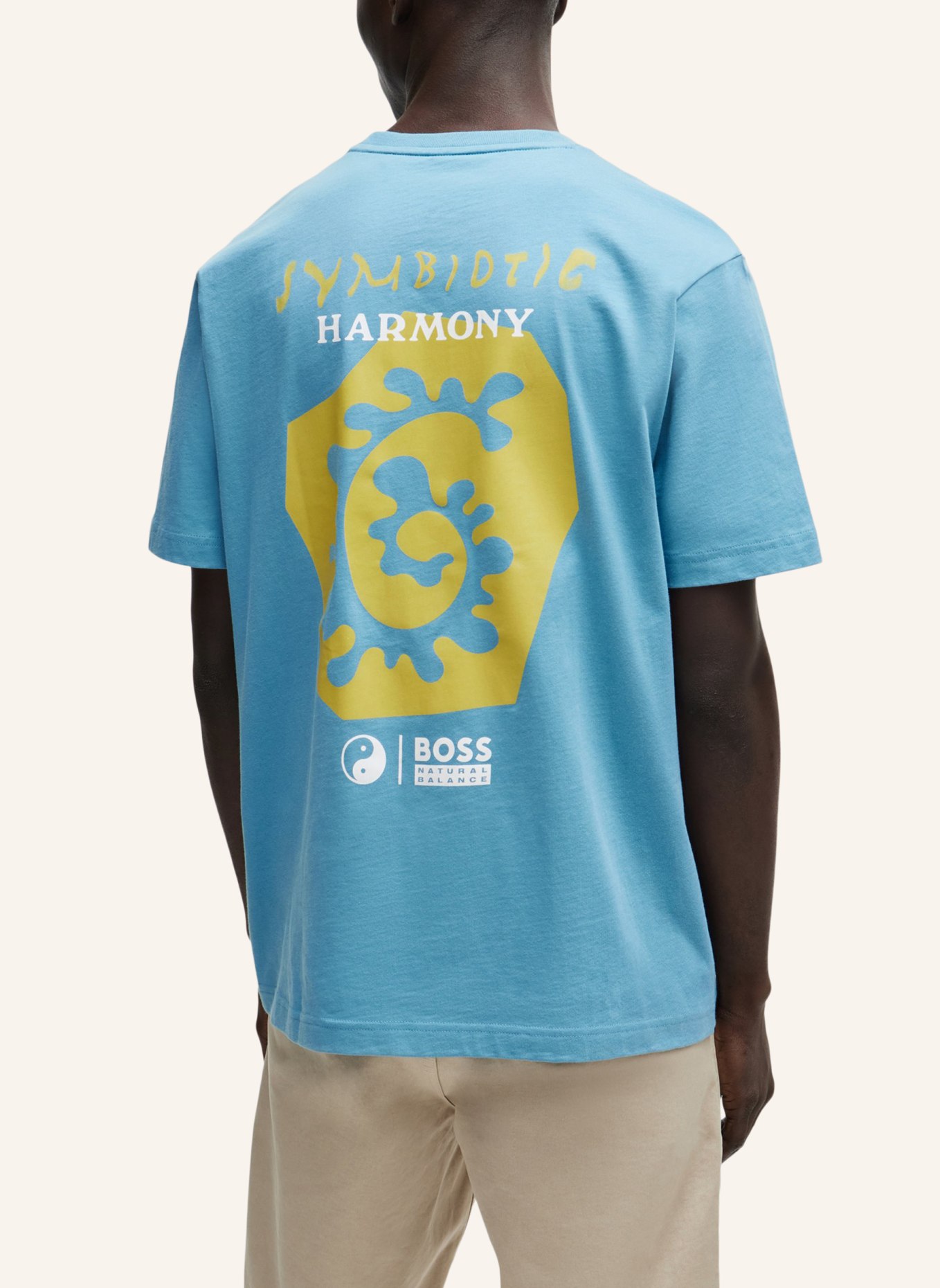 BOSS T-Shirt TE_CORAL Relaxed Fit, Farbe: BLAU (Bild 2)