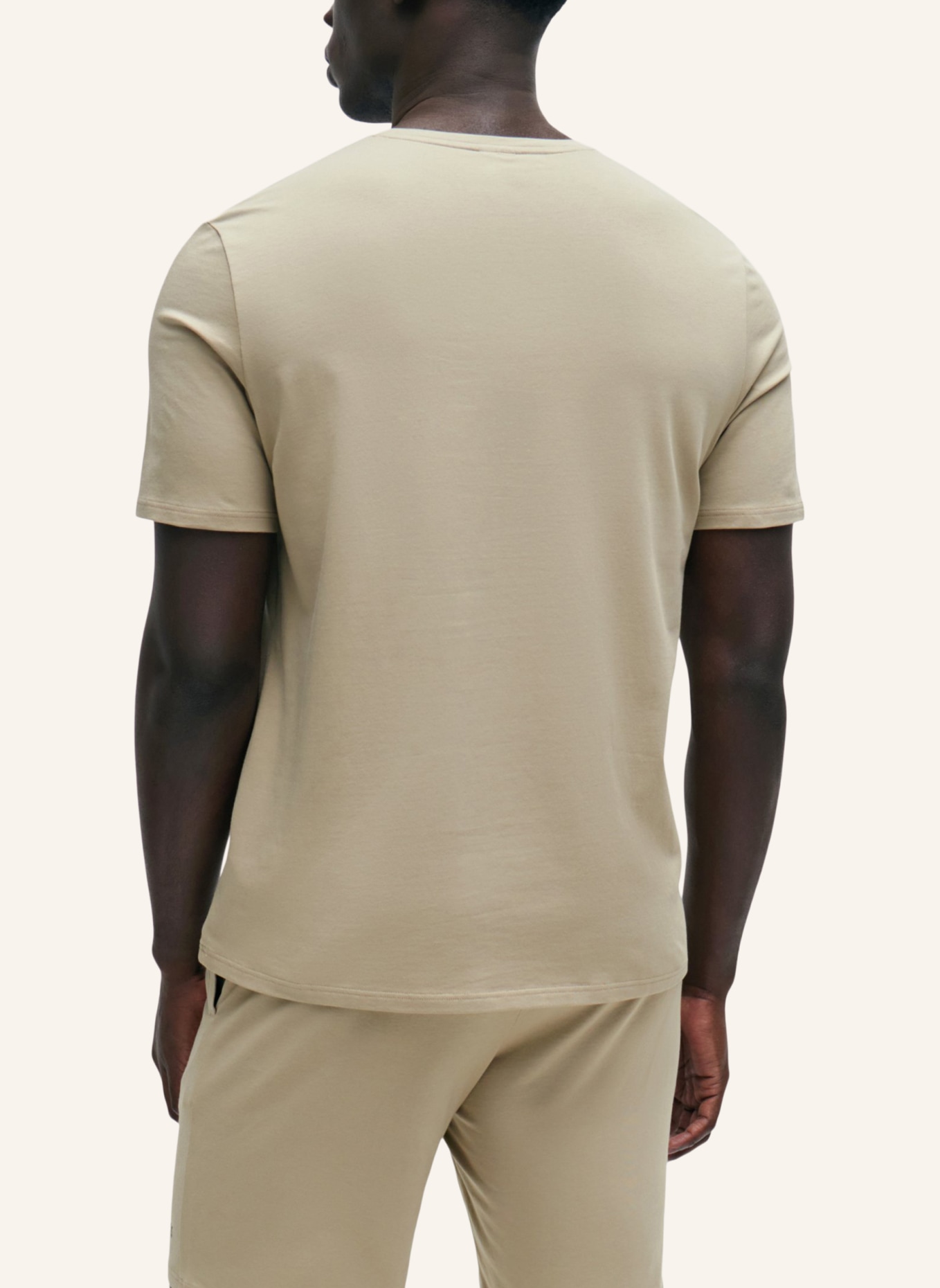 BOSS Pyjama-Oberteil UNIQUE T-SHIRT Regular Fit, Farbe: KHAKI (Bild 2)