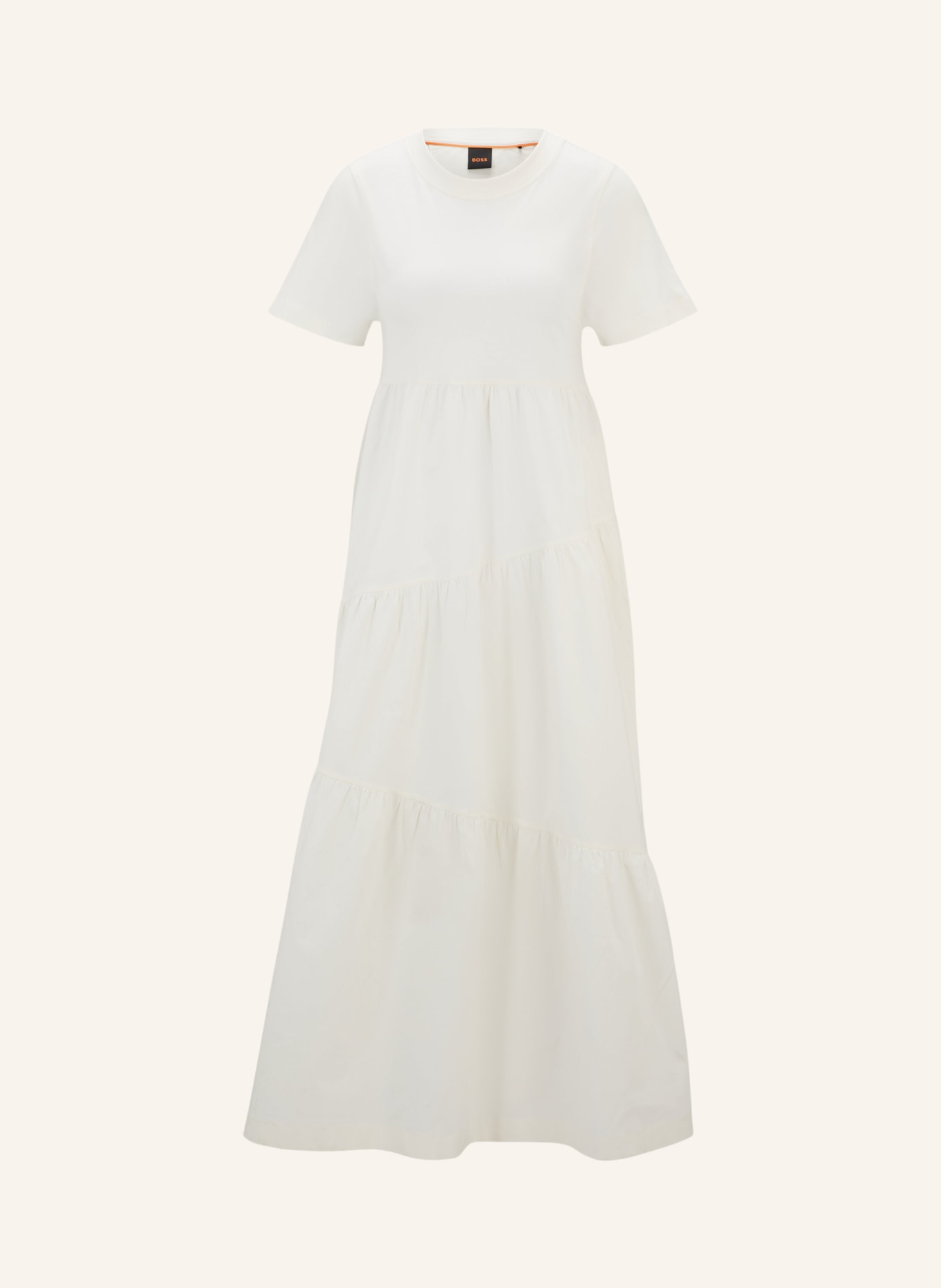 BOSS Jersey-Kleid C_ENESI_1 Relaxed Fit, Farbe: WEISS (Bild 1)