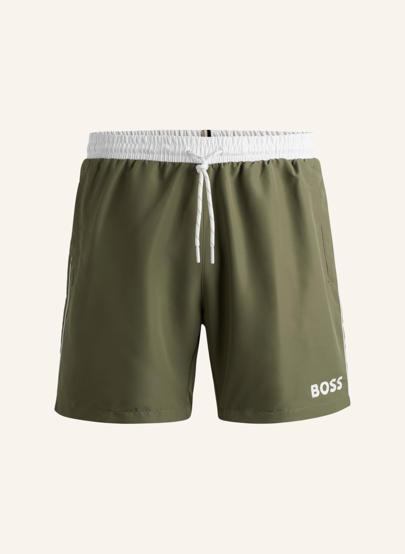 BOSS Badeshort STARFISH, Farbe: KHAKI (Bild 1)