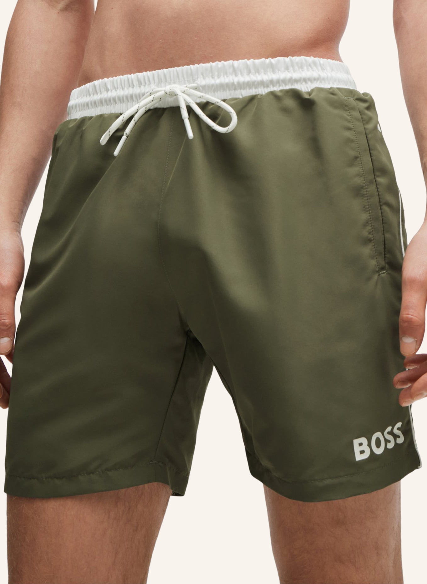 BOSS Badeshort STARFISH, Farbe: KHAKI (Bild 3)