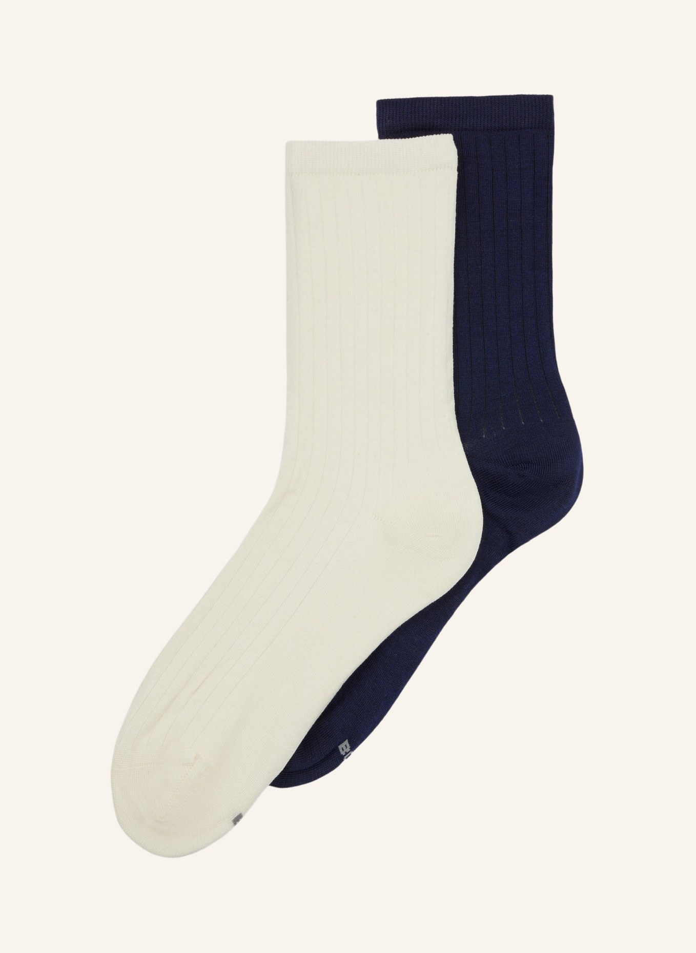 BOSS Casual Socken 2P RS RIB UNI MC W, Farbe: BEIGE (Bild 1)