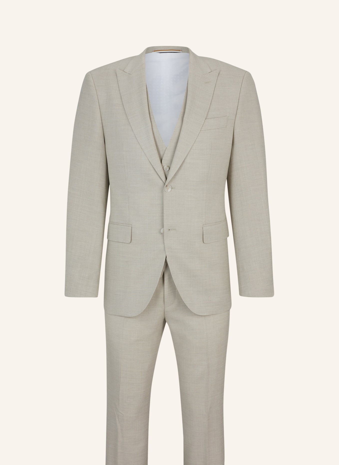 BOSS Business Anzug H-JECKSON-3PCS-241 Regular Fit, Farbe: BEIGE (Bild 1)