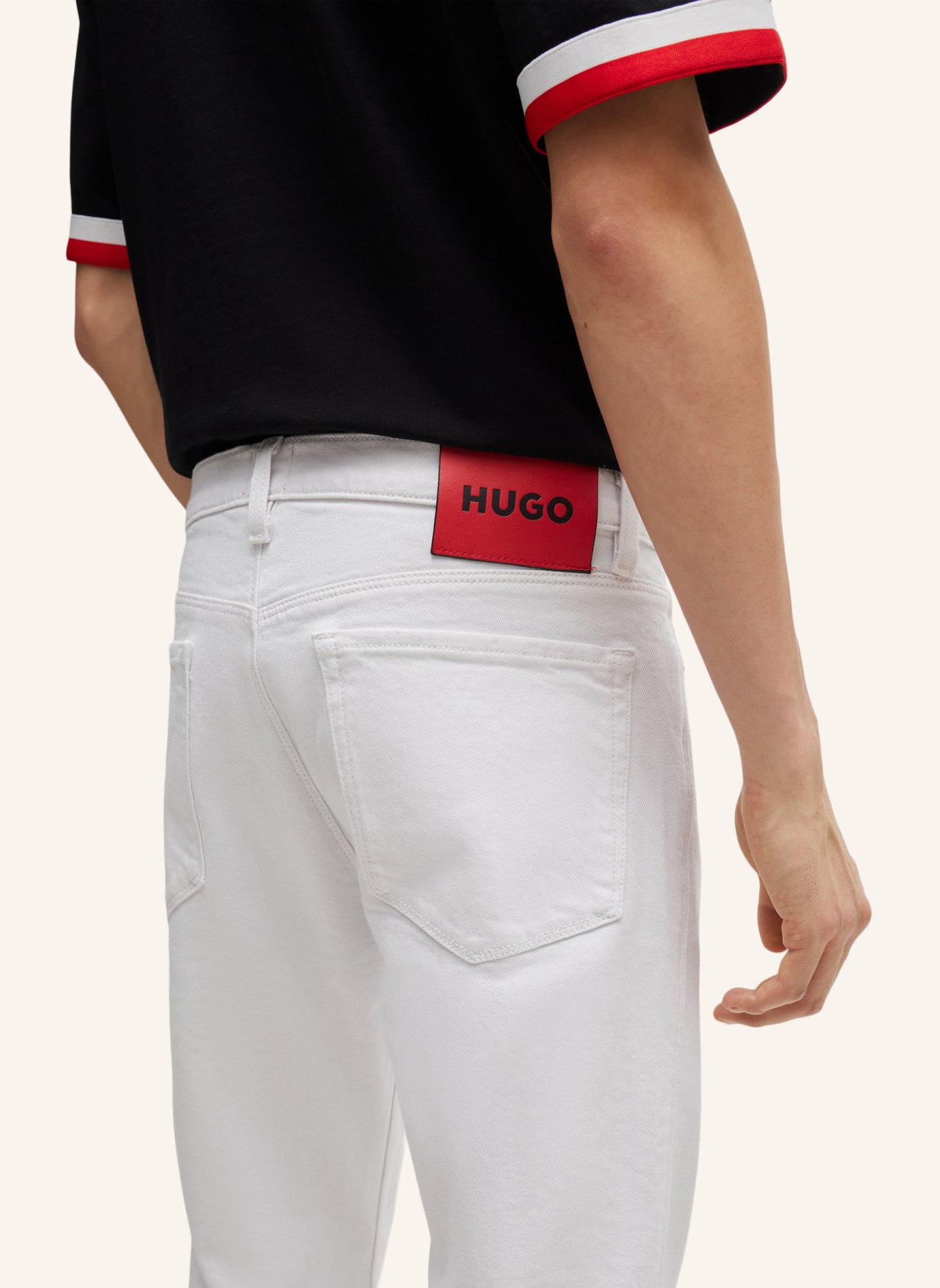 HUGO Jeans HUGO 708 Slim Fit, Farbe: WEISS (Bild 4)