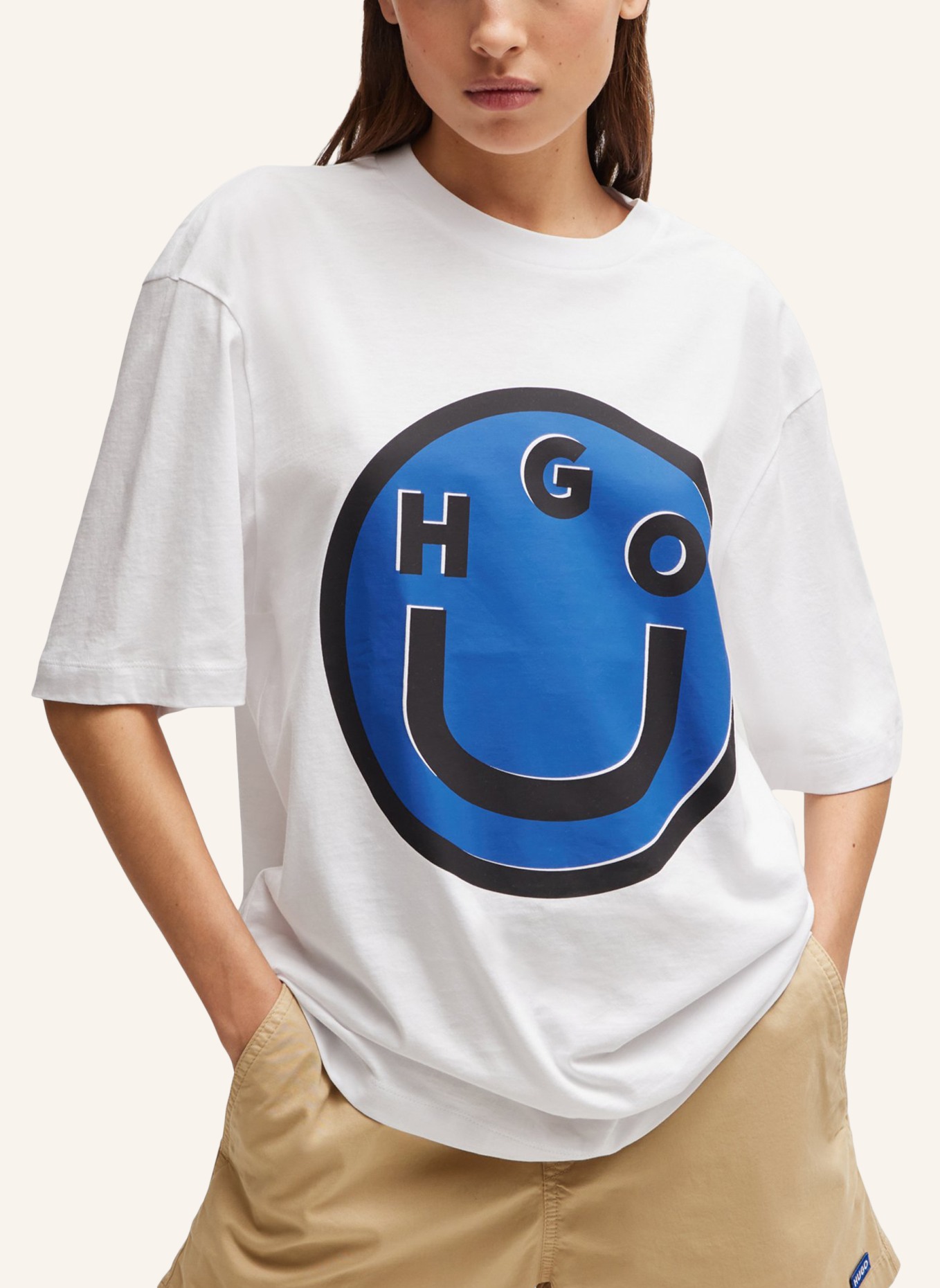 HUGO T-Shirt NIMPER Regular Fit, Farbe: WEISS (Bild 3)