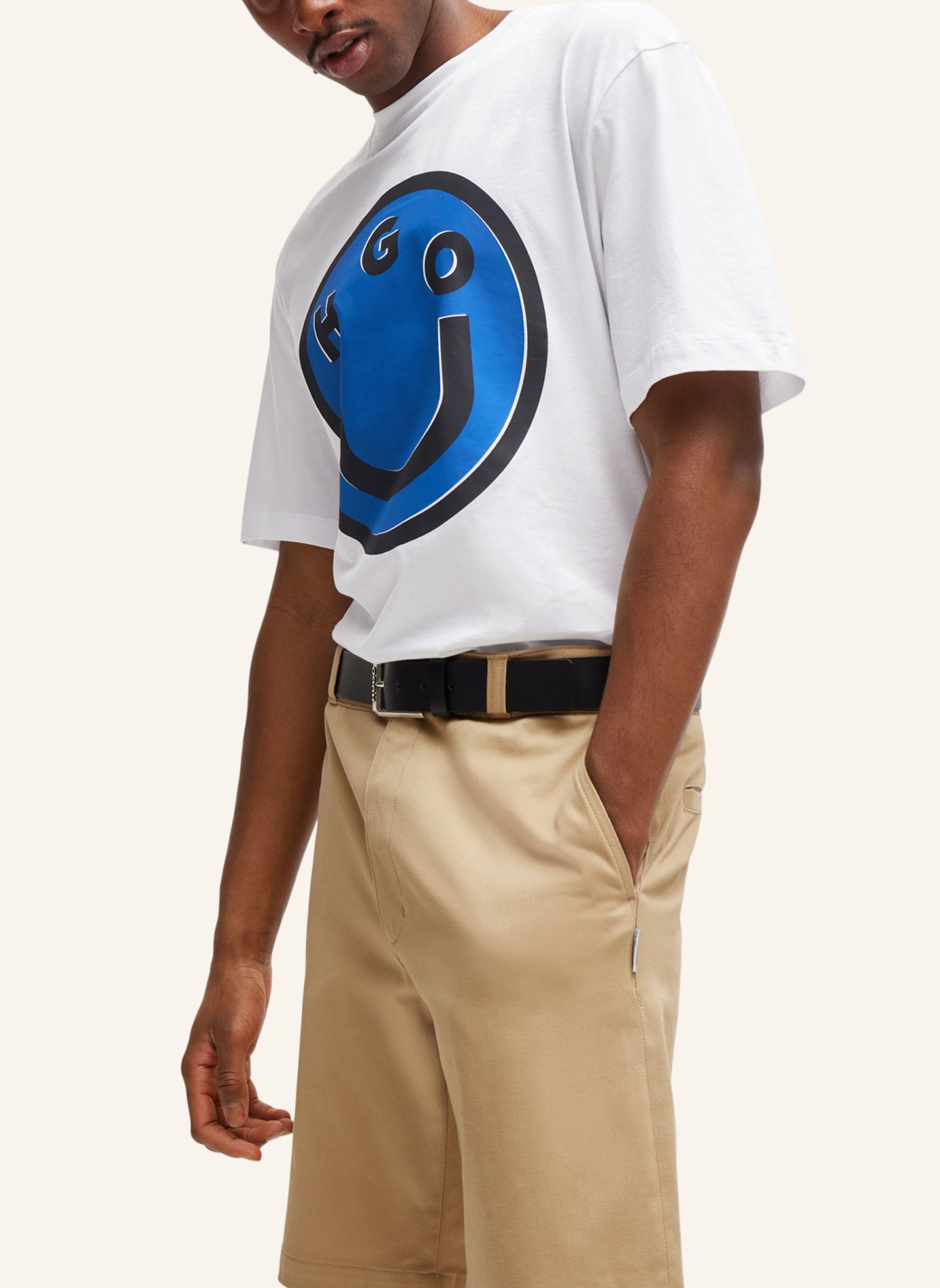 HUGO T-Shirt NIMPER Regular Fit, Farbe: WEISS (Bild 4)