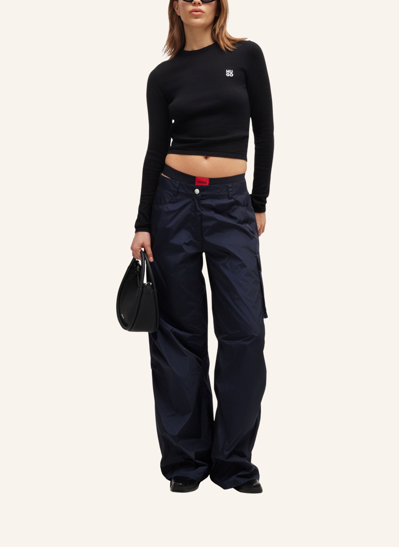 HUGO Pullover SCALLIA Slim Fit, Farbe: SCHWARZ (Bild 5)