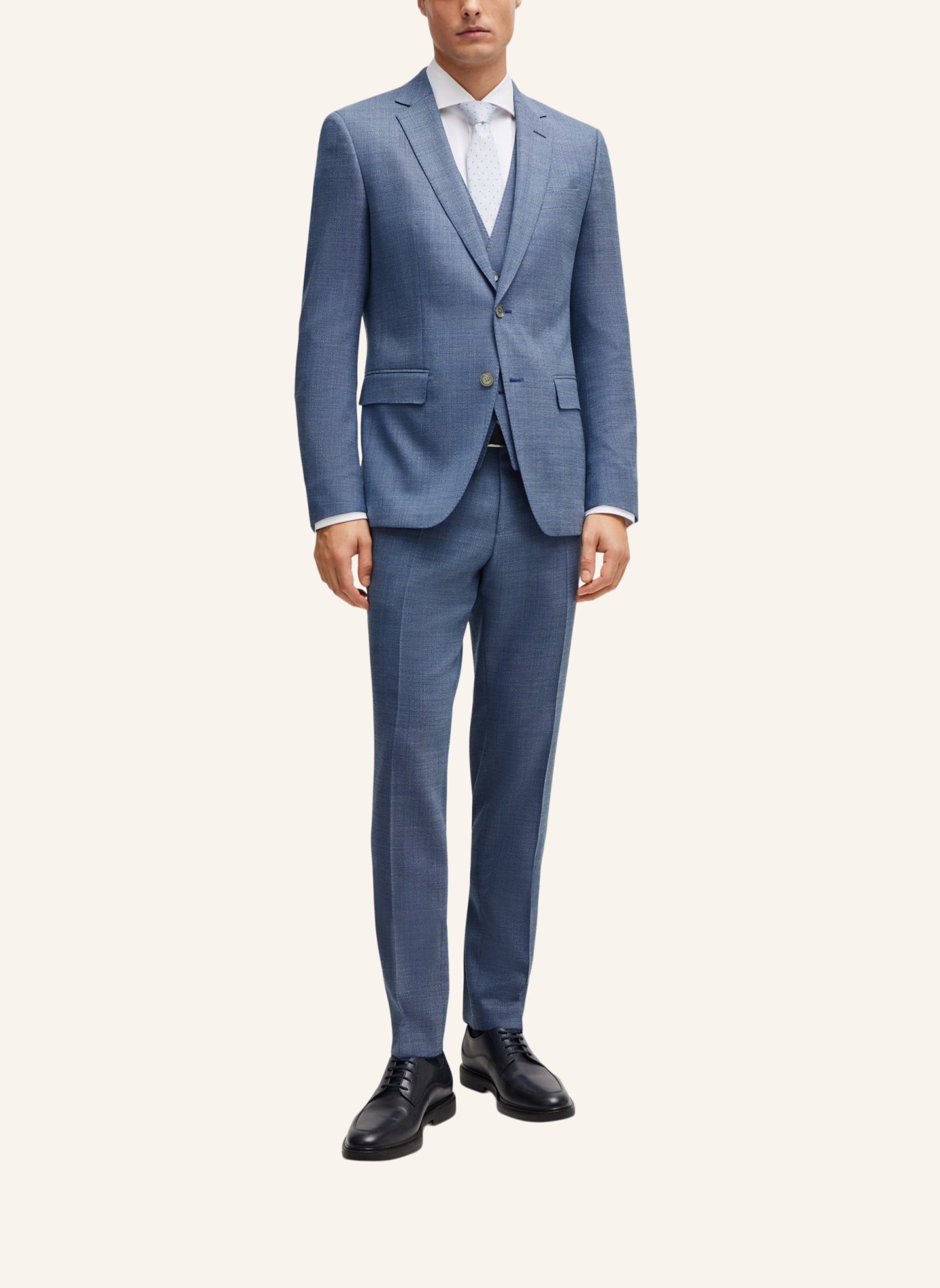 BOSS Business Anzug H-HUGE-3PCS-232 Slim Fit, Farbe: BLAU (Bild 9)