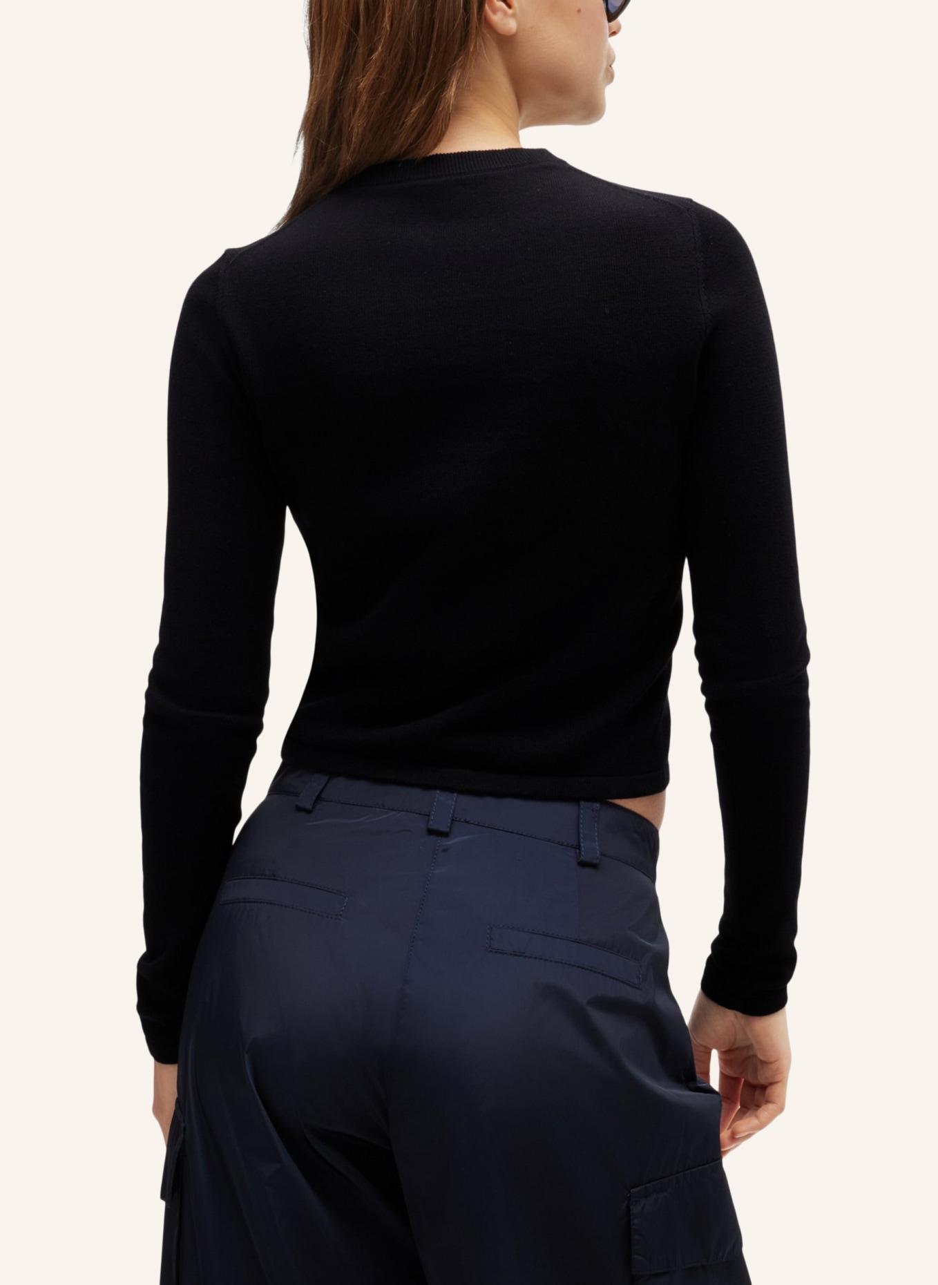 HUGO Pullover SCALLIA Slim Fit, Farbe: SCHWARZ (Bild 2)