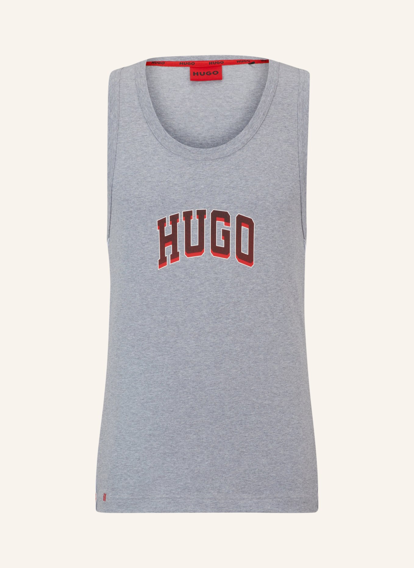 HUGO Pyjama-Oberteil MATCH TANK TOP Relaxed Fit, Farbe: GRAU (Bild 1)