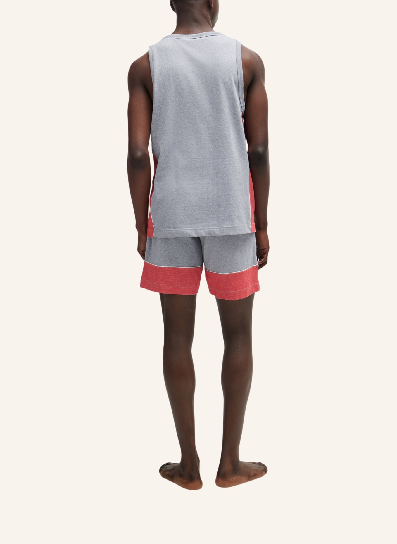 HUGO Pyjama-Oberteil MATCH TANK TOP Relaxed Fit, Farbe: GRAU (Bild 2)