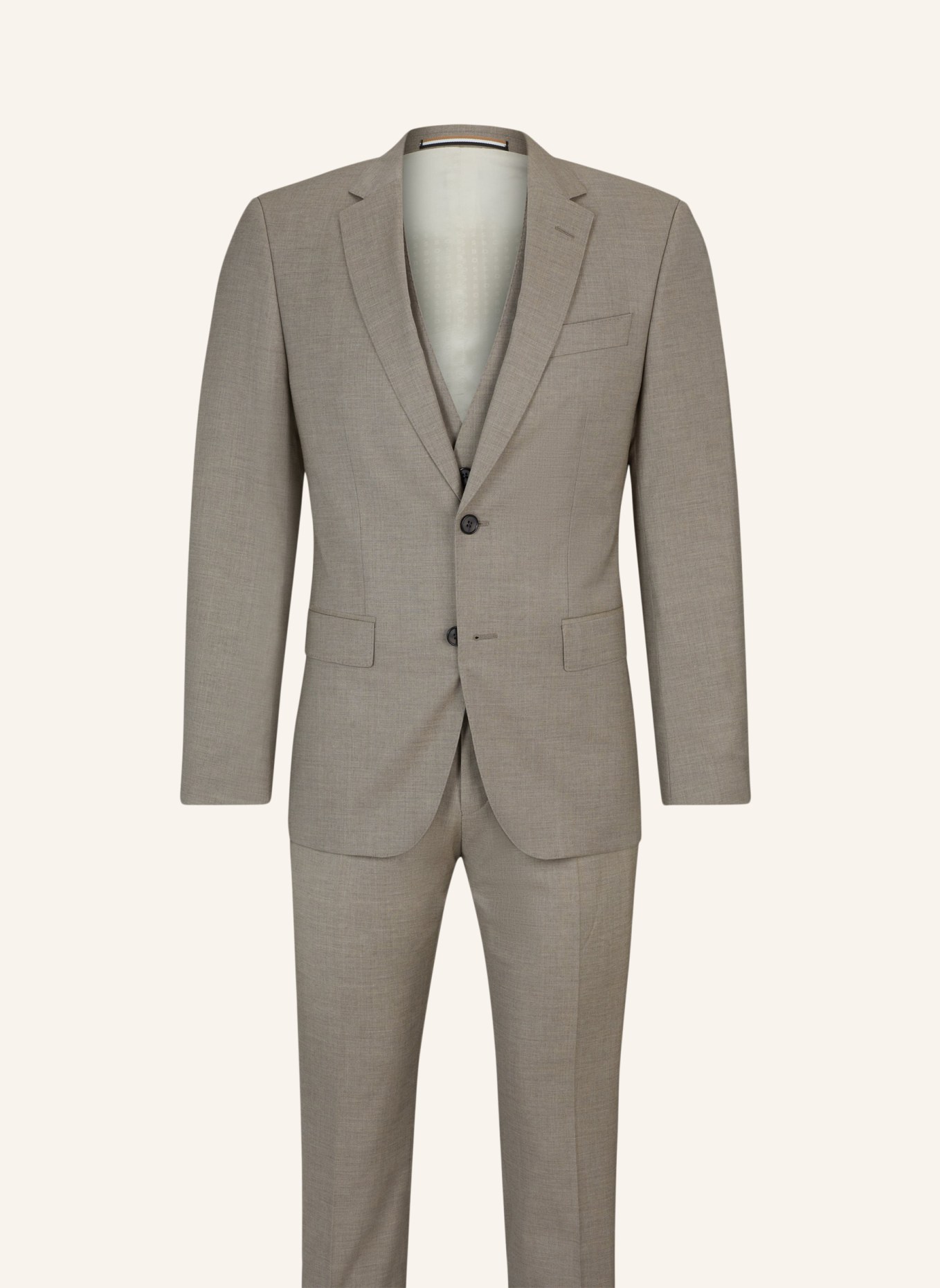 BOSS Business Anzug H-HUGE-3PCS-232 Slim Fit, Farbe: BEIGE (Bild 1)