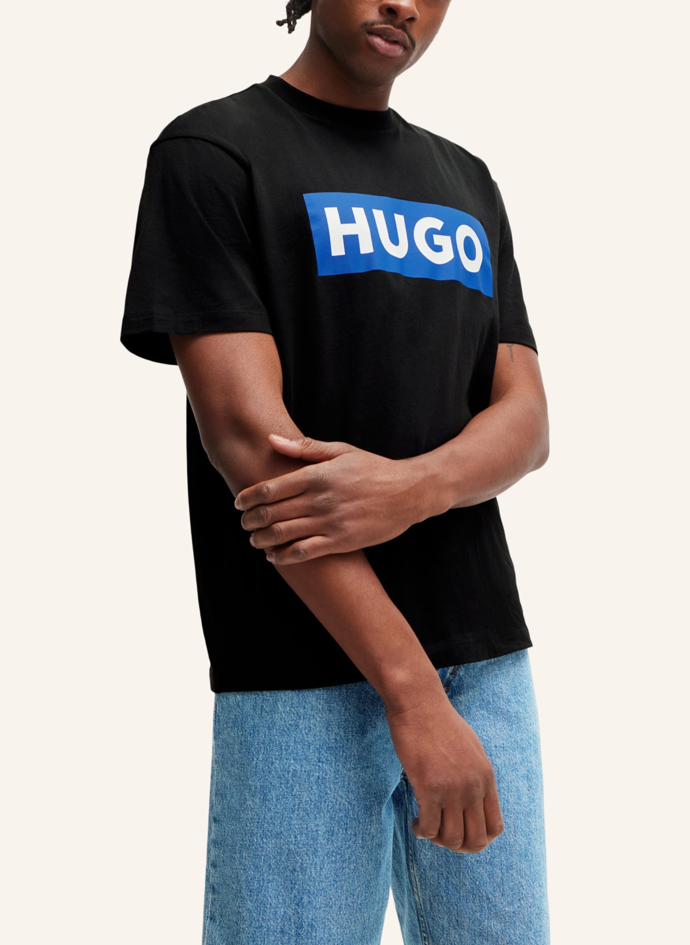 HUGO T-Shirt NICO Regular Fit, Farbe: SCHWARZ (Bild 3)