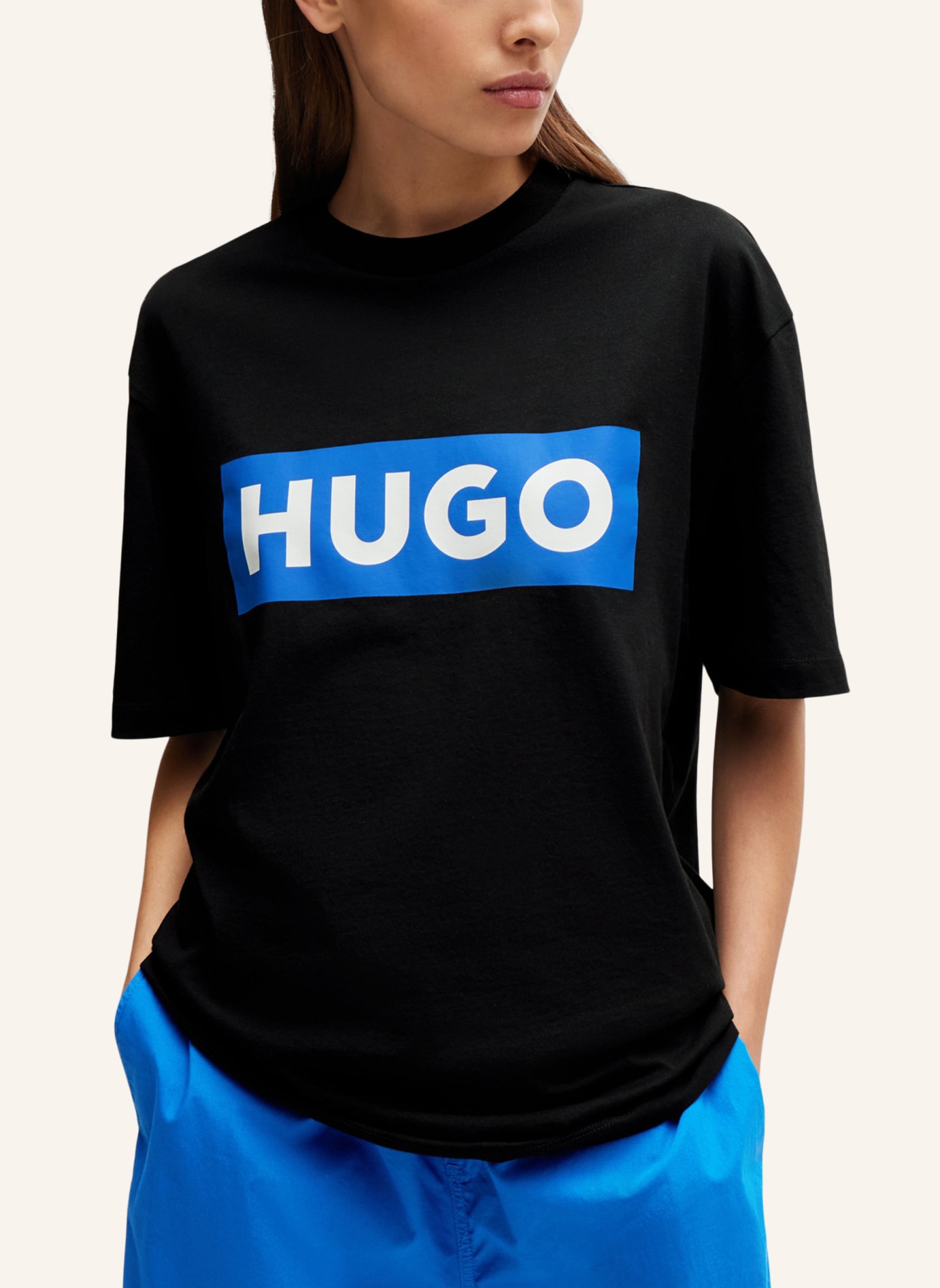 HUGO T-Shirt NICO Regular Fit, Farbe: SCHWARZ (Bild 4)