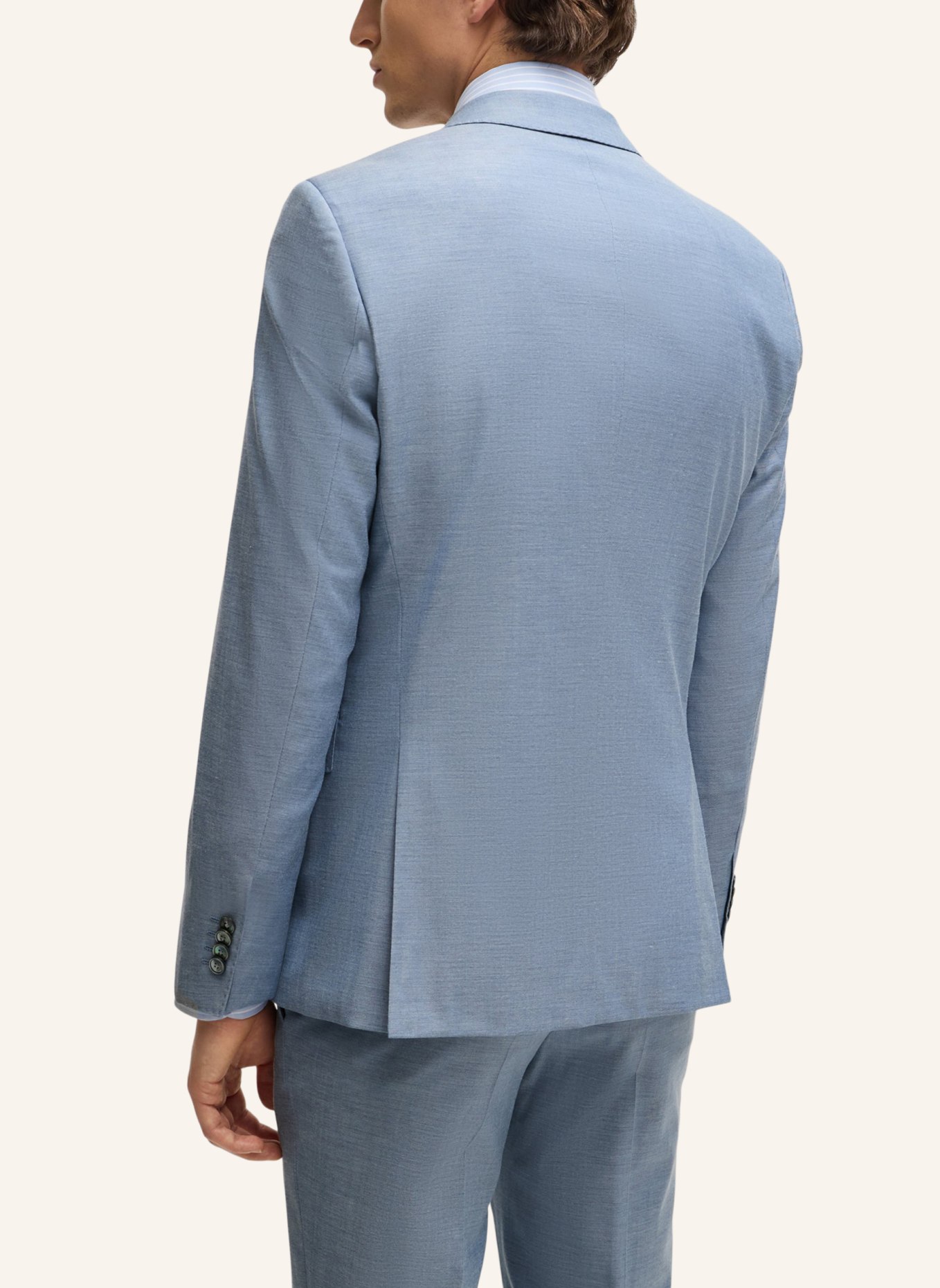 BOSS Business Anzug H-HUGE-3PCS-232 Slim Fit, Farbe: HELLBLAU (Bild 3)