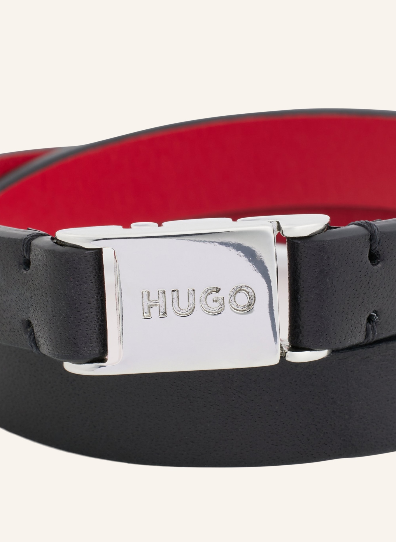 HUGO Armband E-DOUBLEBAND-BRA, Farbe: SCHWARZ (Bild 2)
