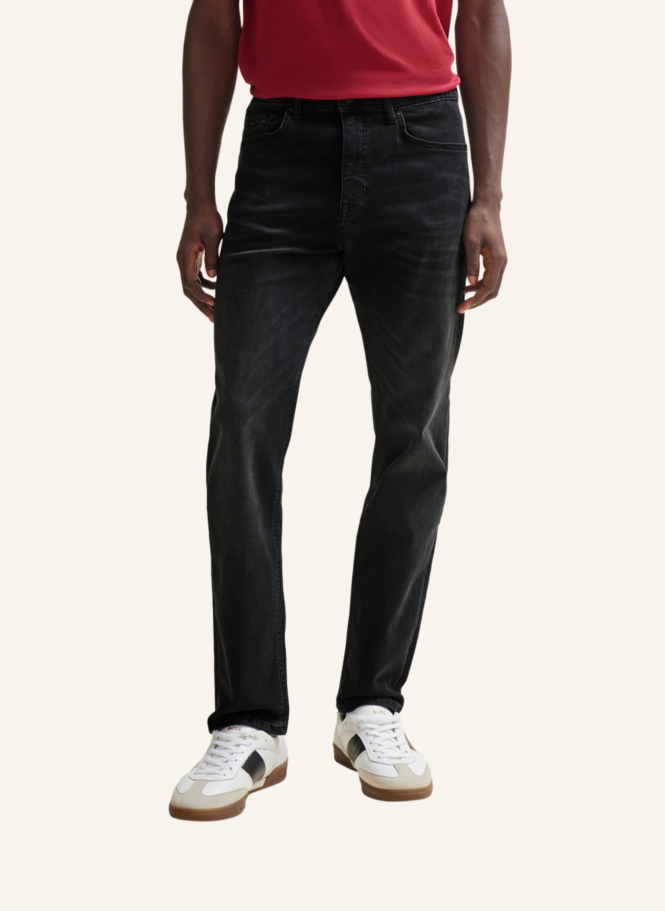 BOSS Jeans TABER ZIP BC-P-1 Tapered Fit, Farbe: DUNKELGRAU (Bild 5)