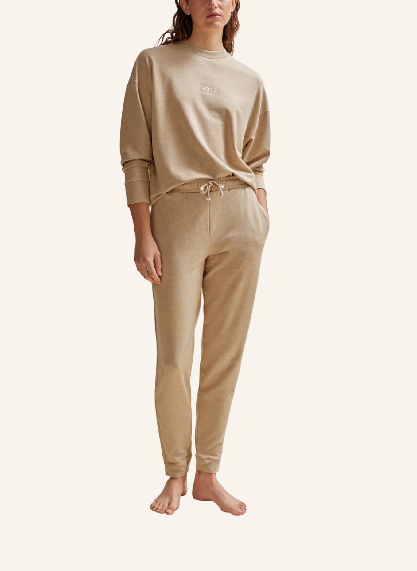BOSS Loungewear Unterteil SELECT PANTS, Farbe: BEIGE (Bild 5)