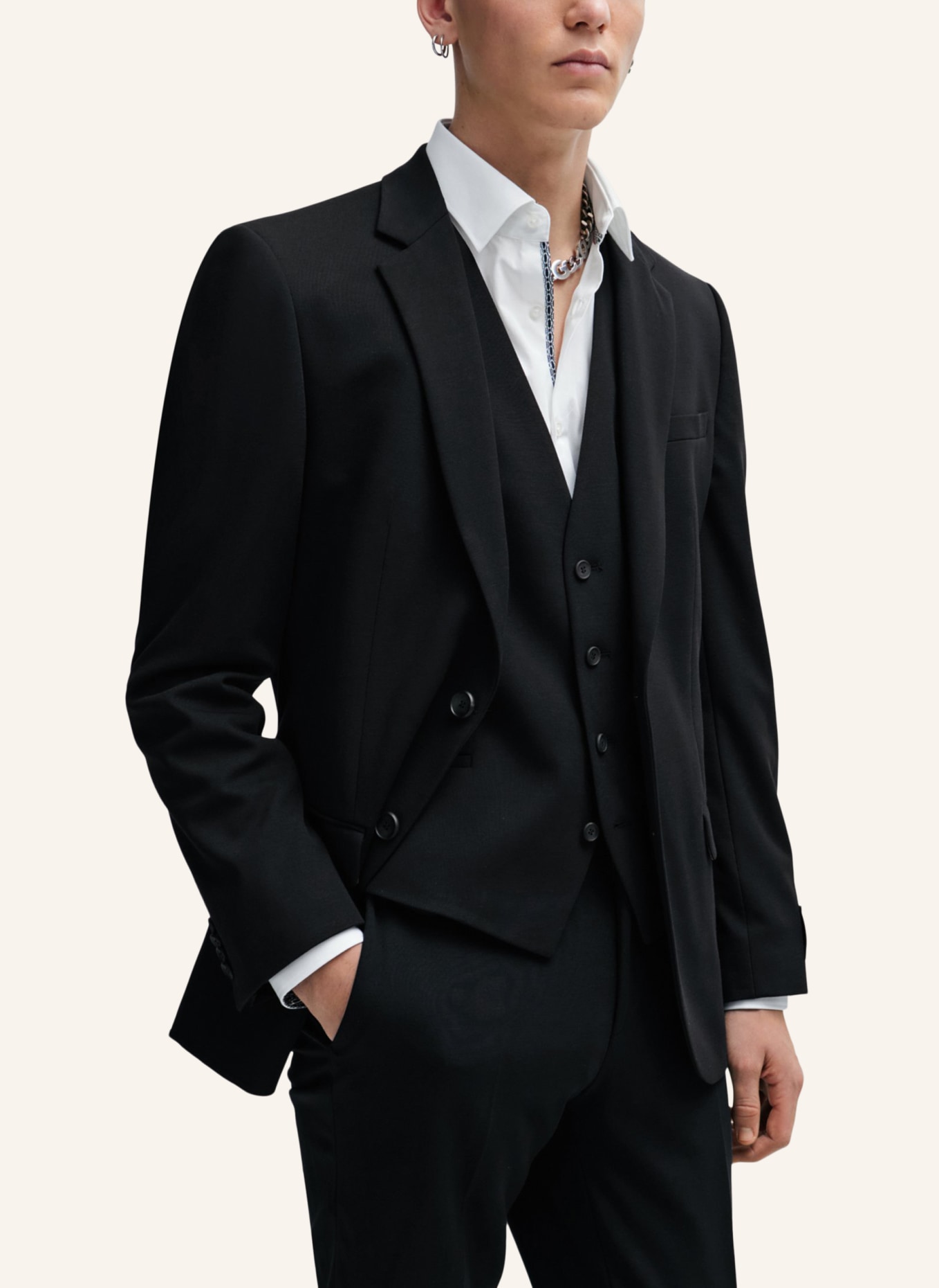 HUGO Business Anzug HENRY/GETLIN241V1J Slim Fit, Farbe: SCHWARZ (Bild 8)