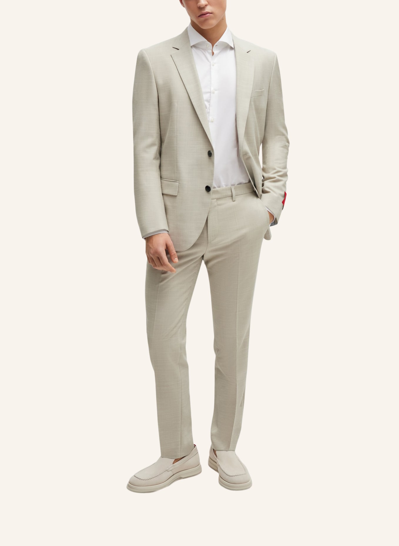 HUGO Business Anzug HENRY/GETLIN232X Slim Fit, Farbe: BEIGE (Bild 9)
