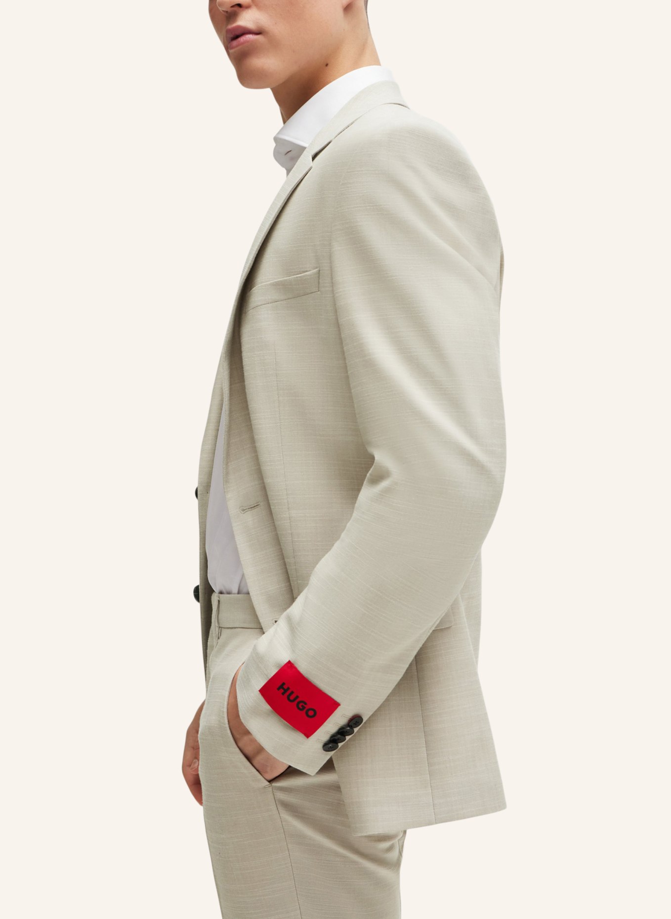 HUGO Business Anzug HENRY/GETLIN232X Slim Fit, Farbe: BEIGE (Bild 5)