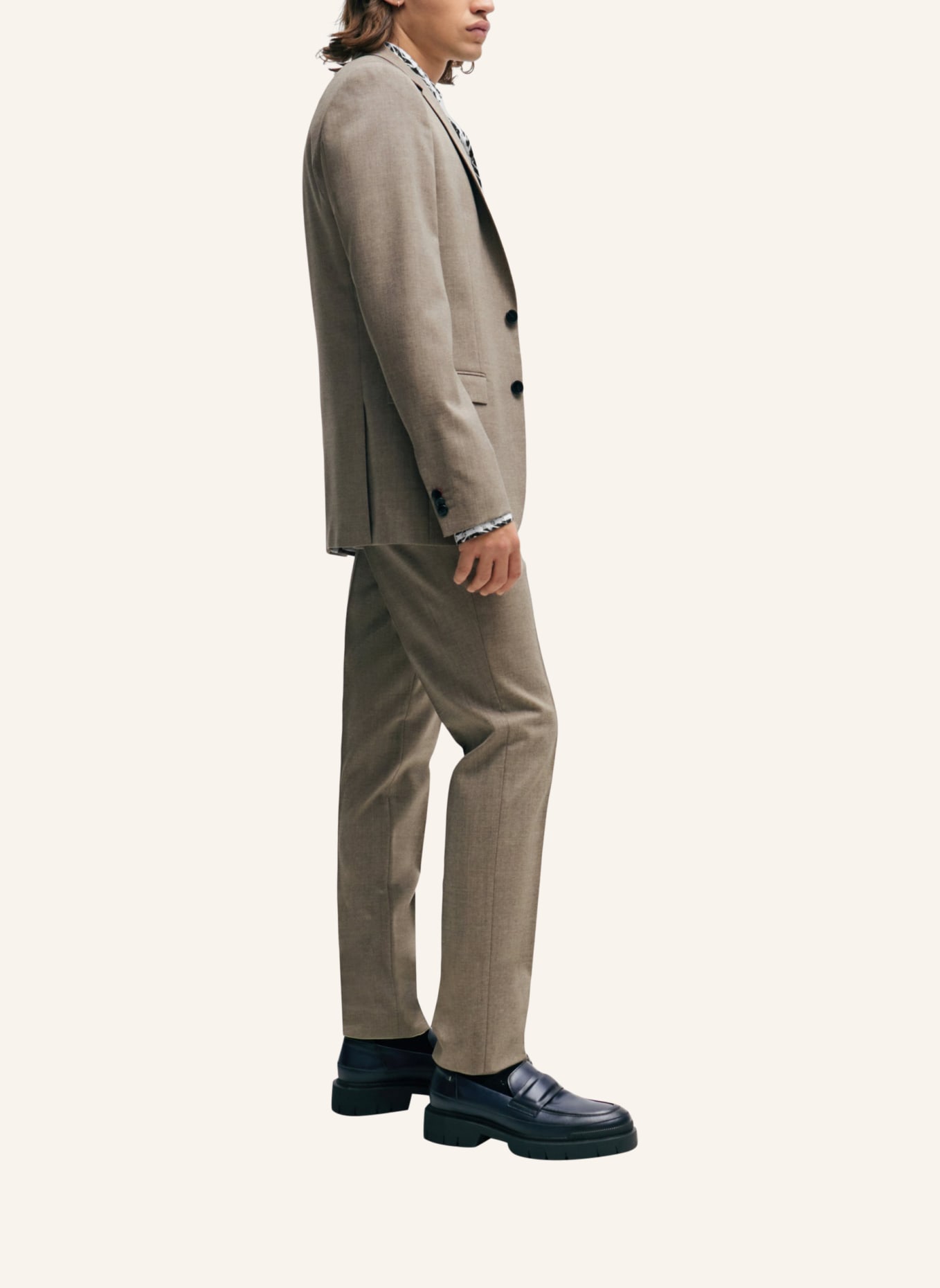 HUGO Business Anzug ARTI/HESTEN232X Extra-Slim Fit, Farbe: BEIGE (Bild 5)