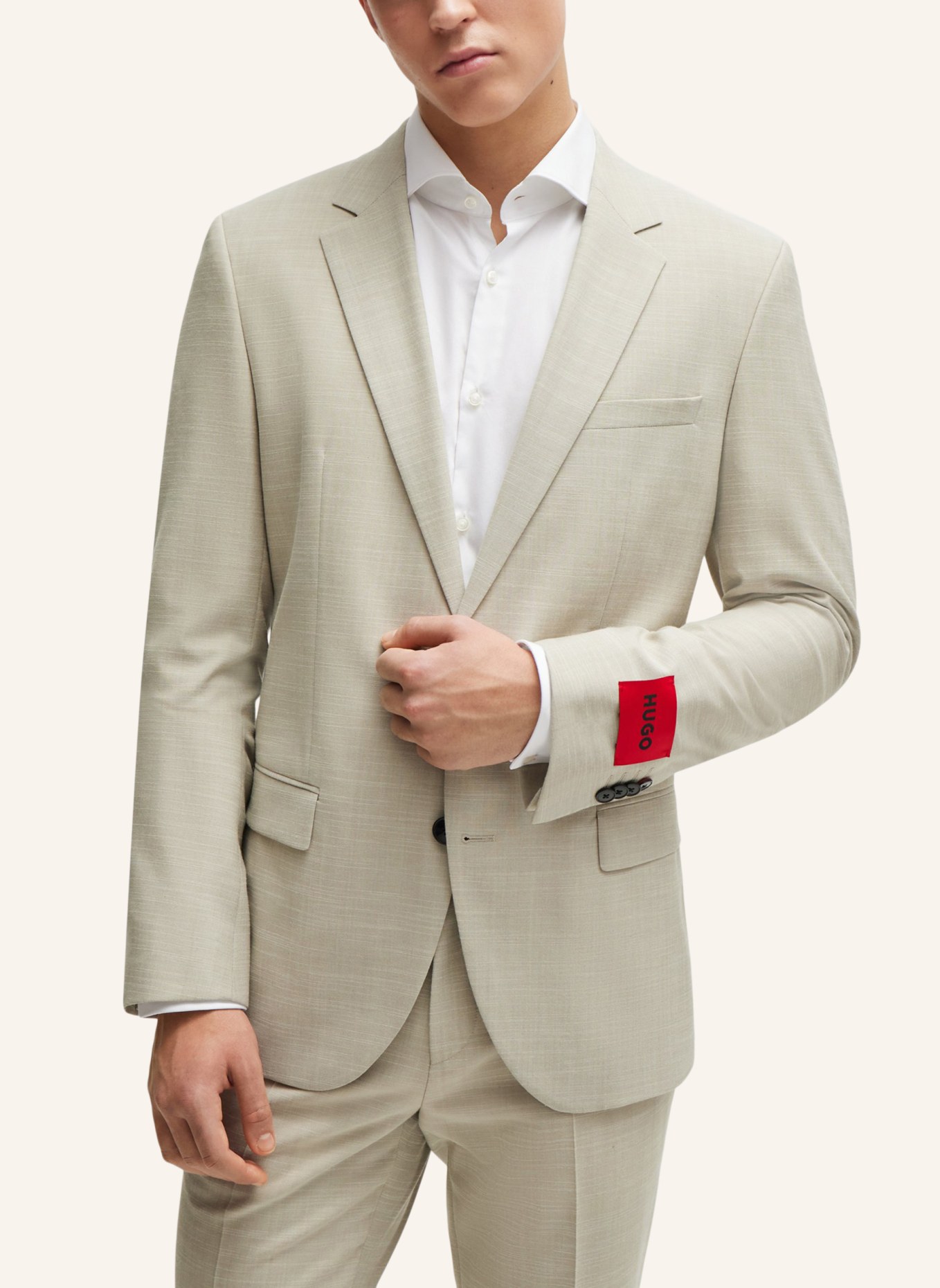 HUGO Business Anzug HENRY/GETLIN232X Slim Fit, Farbe: BEIGE (Bild 8)