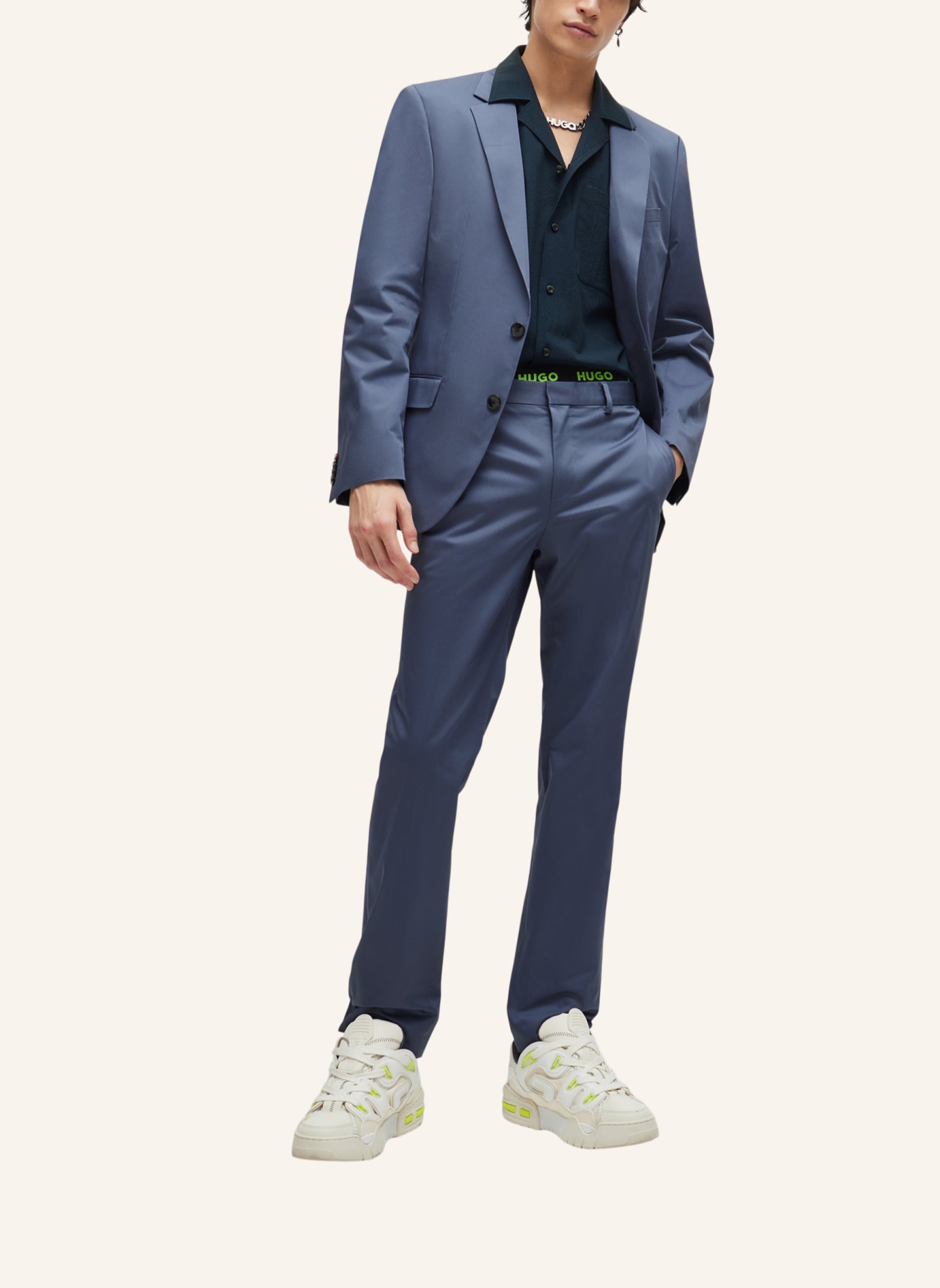 HUGO Business Anzug HENRY/GETLIN232X Slim Fit, Farbe: BLAU (Bild 9)