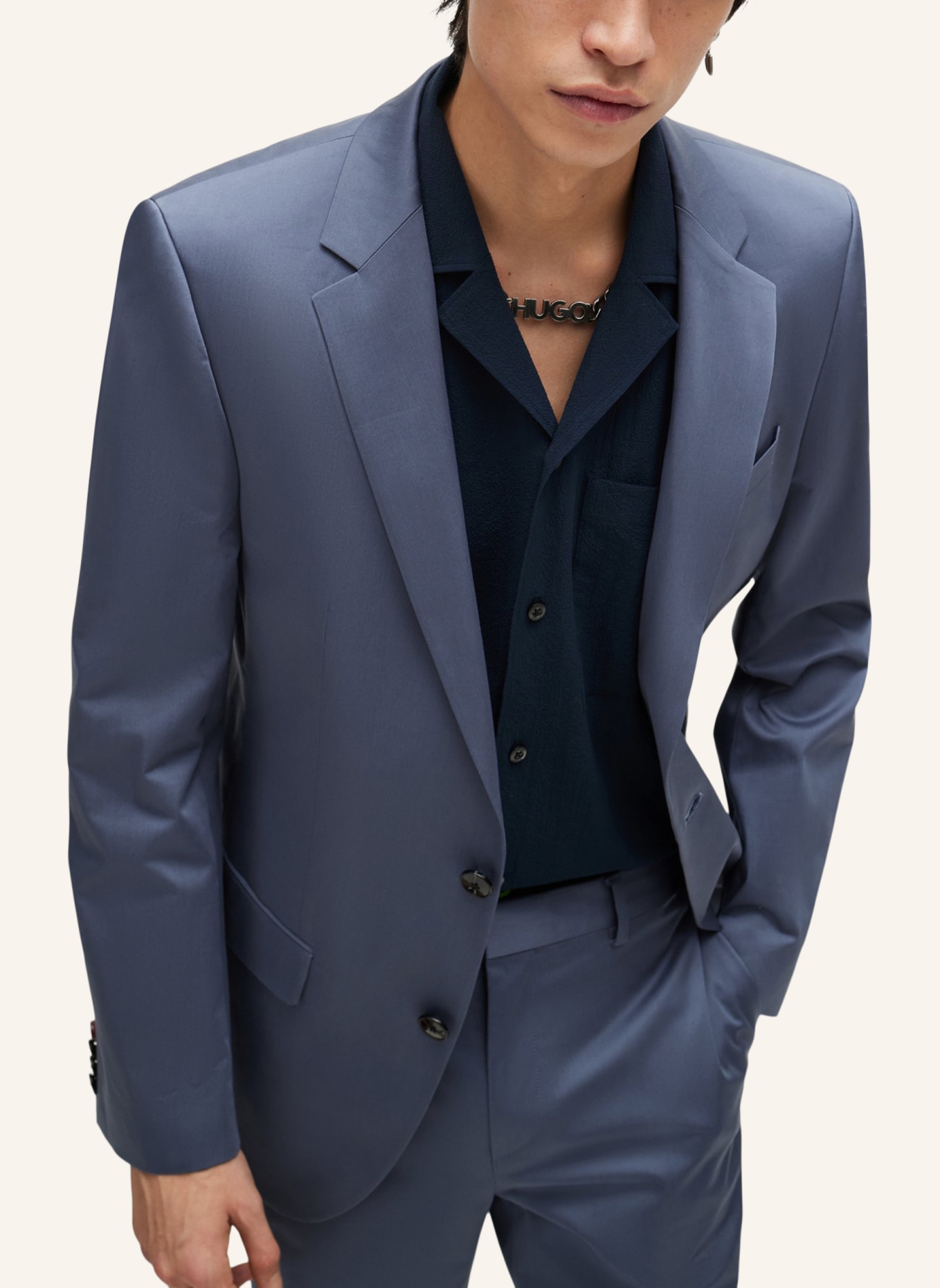 HUGO Business Anzug HENRY/GETLIN232X Slim Fit, Farbe: BLAU (Bild 4)