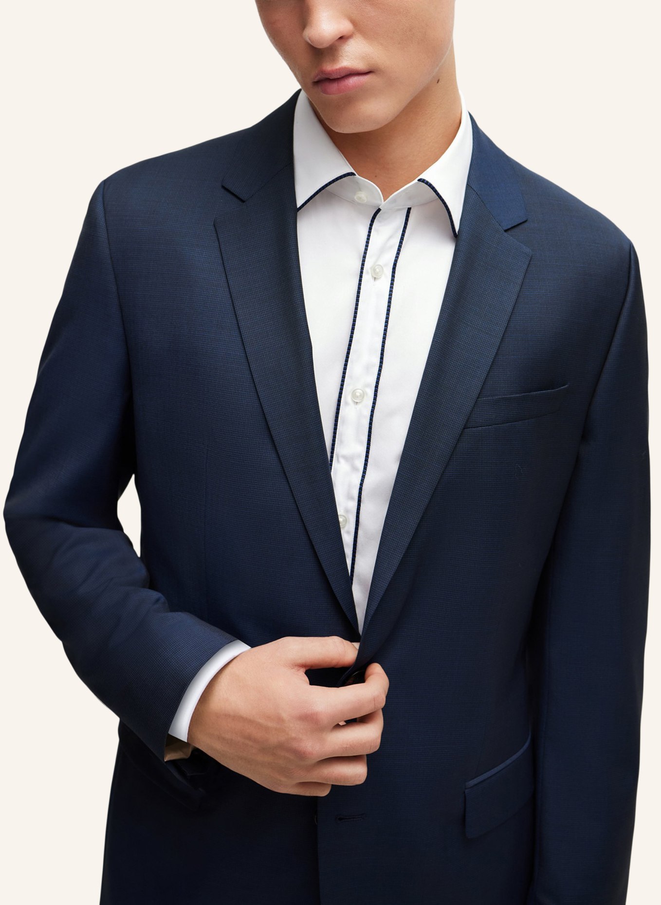 HUGO Business Anzug HENRY/GETLIN212 Slim Fit, Farbe: DUNKELBLAU (Bild 4)