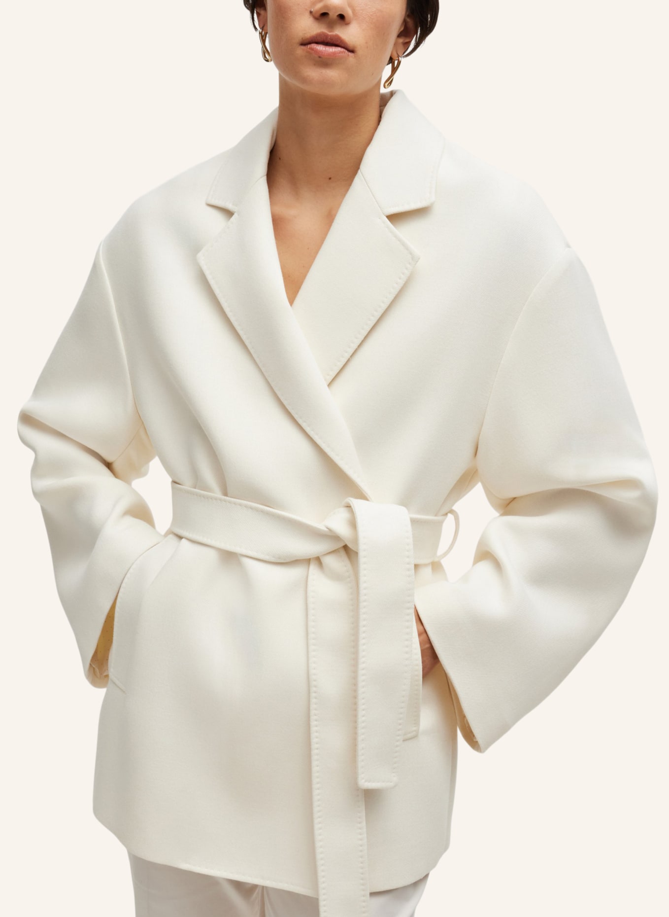BOSS Klassischer Mantel CUSANA, Farbe: WEISS (Bild 5)