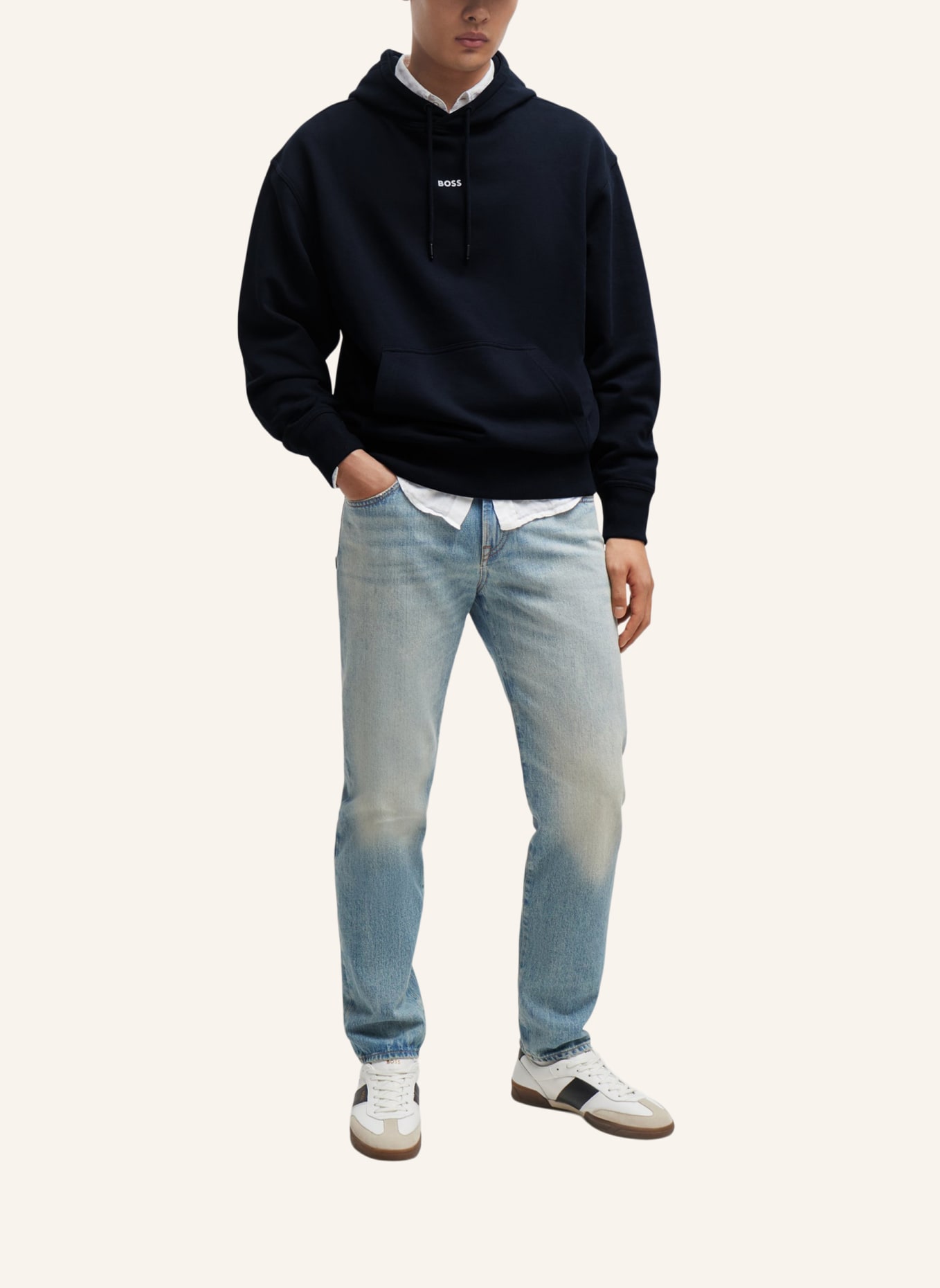 BOSS Sweatshirt WESMALLHOOD Regular Fit, Farbe: DUNKELBLAU (Bild 5)
