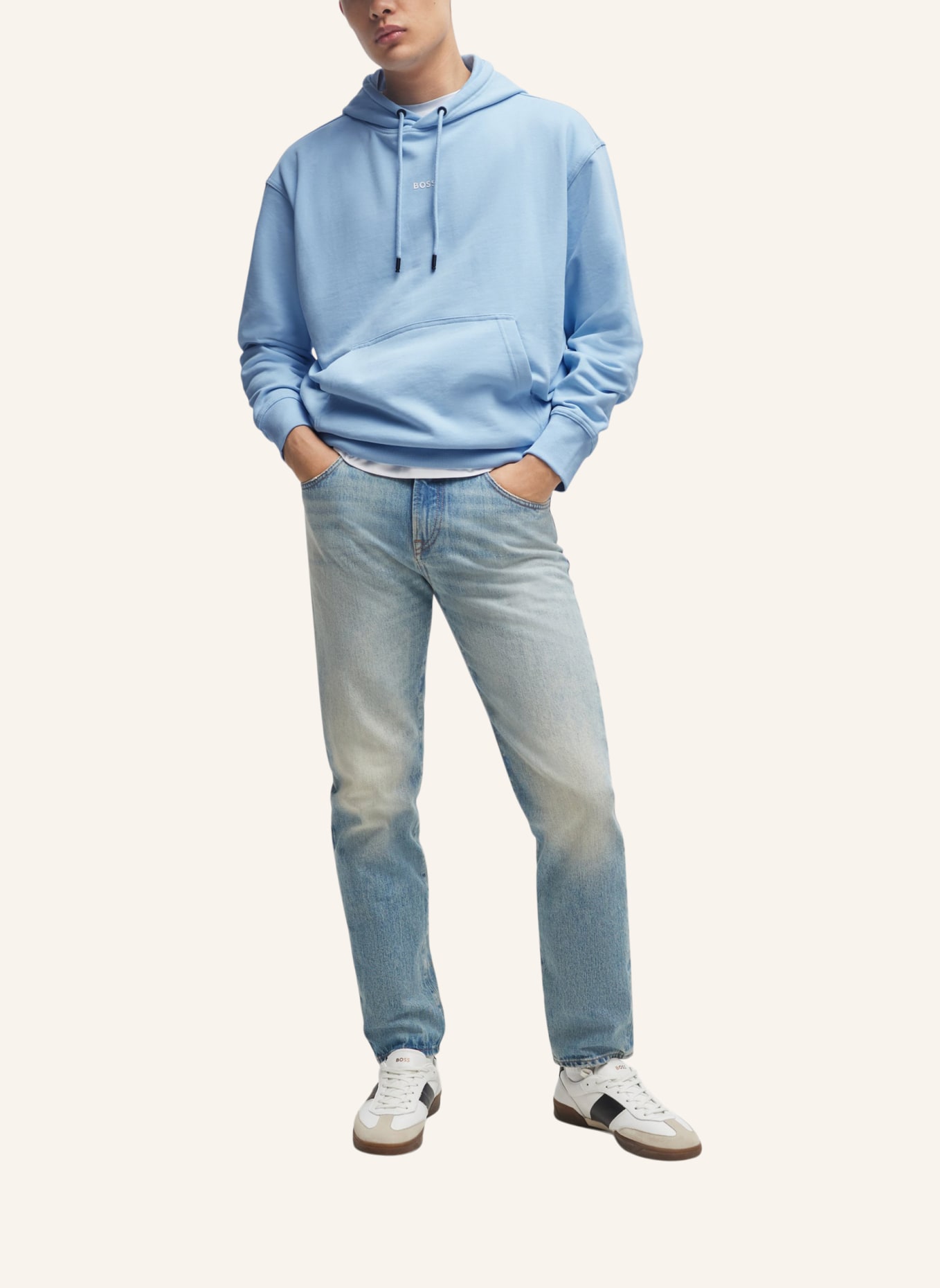 BOSS Sweatshirt WESMALLHOOD Regular Fit, Farbe: BLAU (Bild 5)