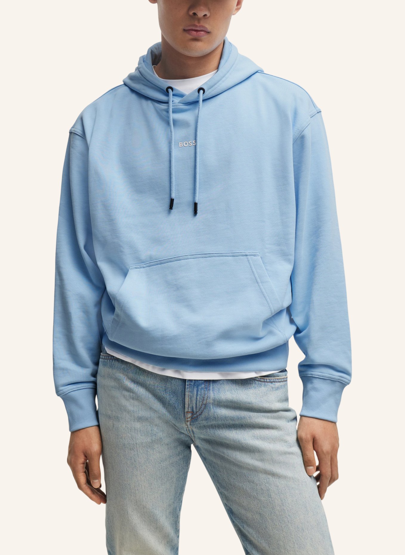 BOSS Sweatshirt WESMALLHOOD Regular Fit, Farbe: BLAU (Bild 4)
