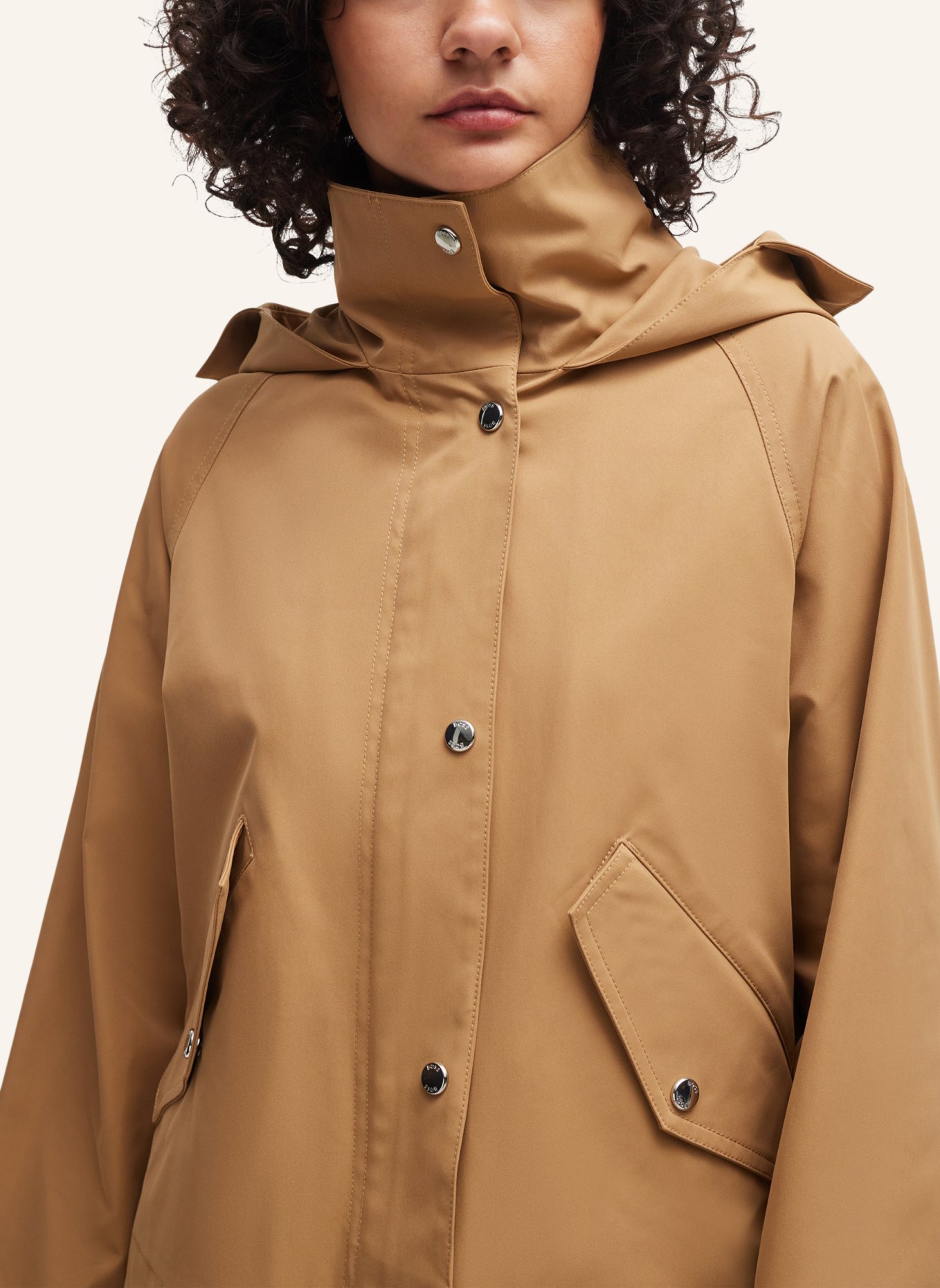 BOSS Klassischer Mantel CARBORA Regular Fit, Farbe: BEIGE (Bild 3)