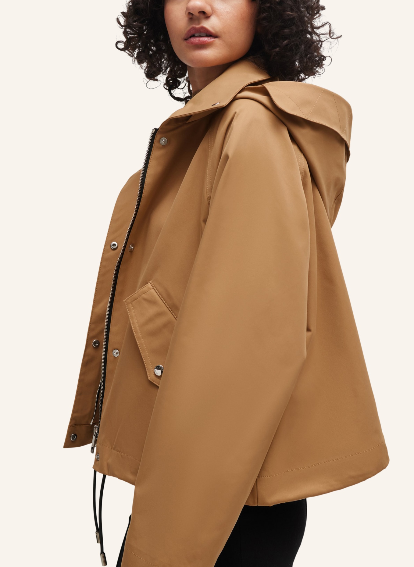 BOSS Klassischer Mantel CARBORA Regular Fit, Farbe: BEIGE (Bild 4)