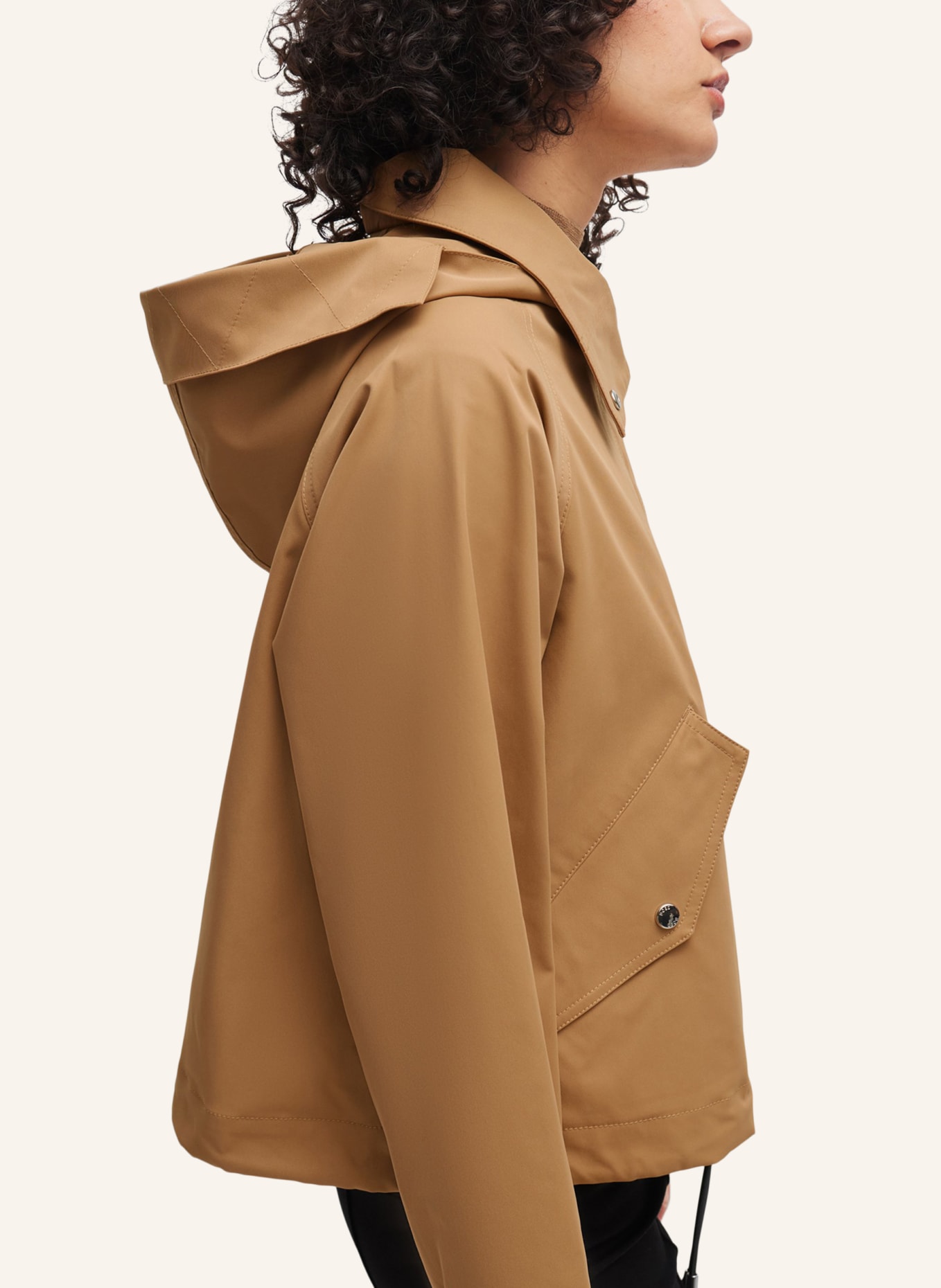 BOSS Klassischer Mantel CARBORA Regular Fit, Farbe: BEIGE (Bild 5)