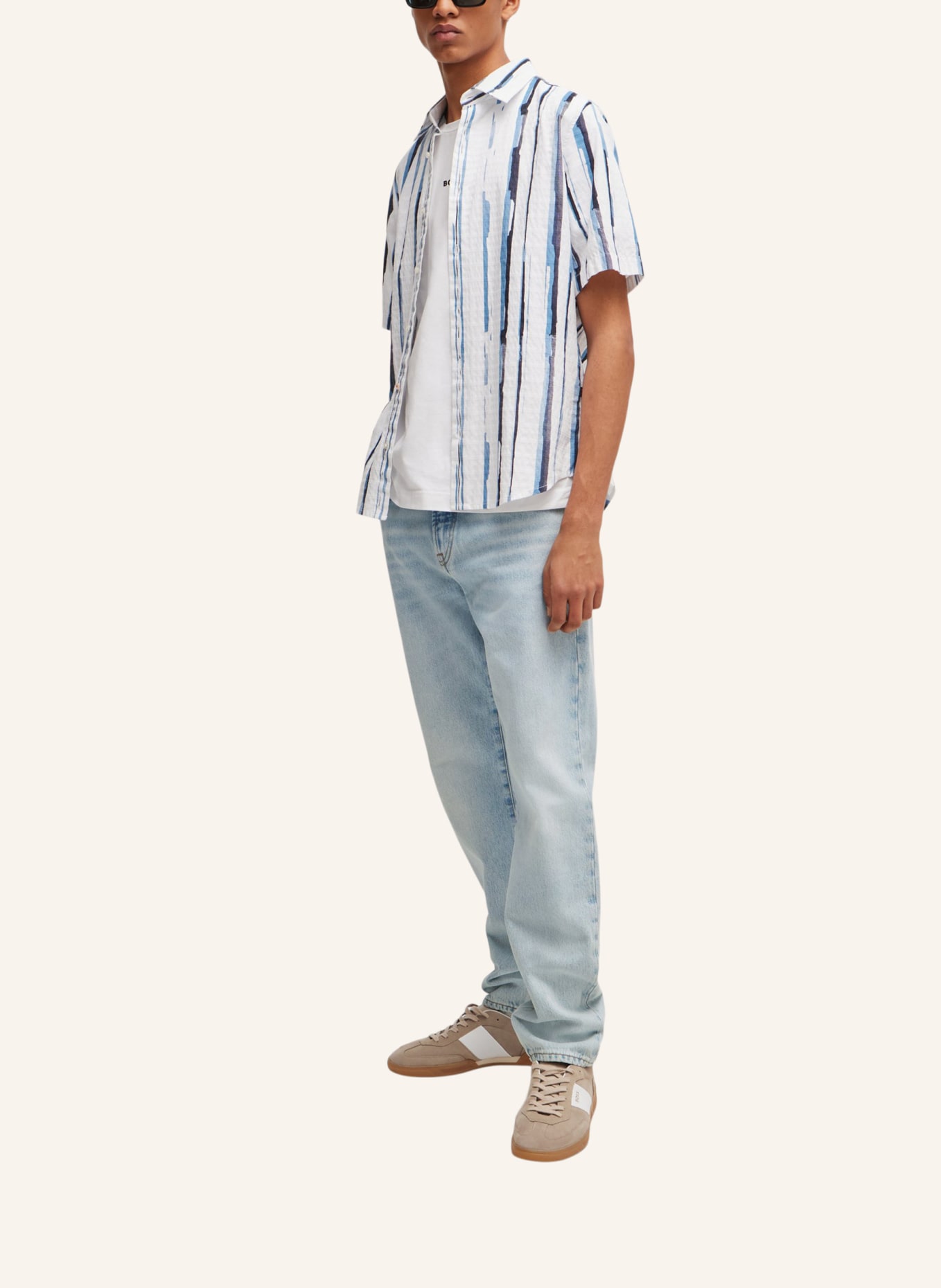 BOSS Jeans RE.MAINE BC Regular Fit, Farbe: HELLBLAU (Bild 6)