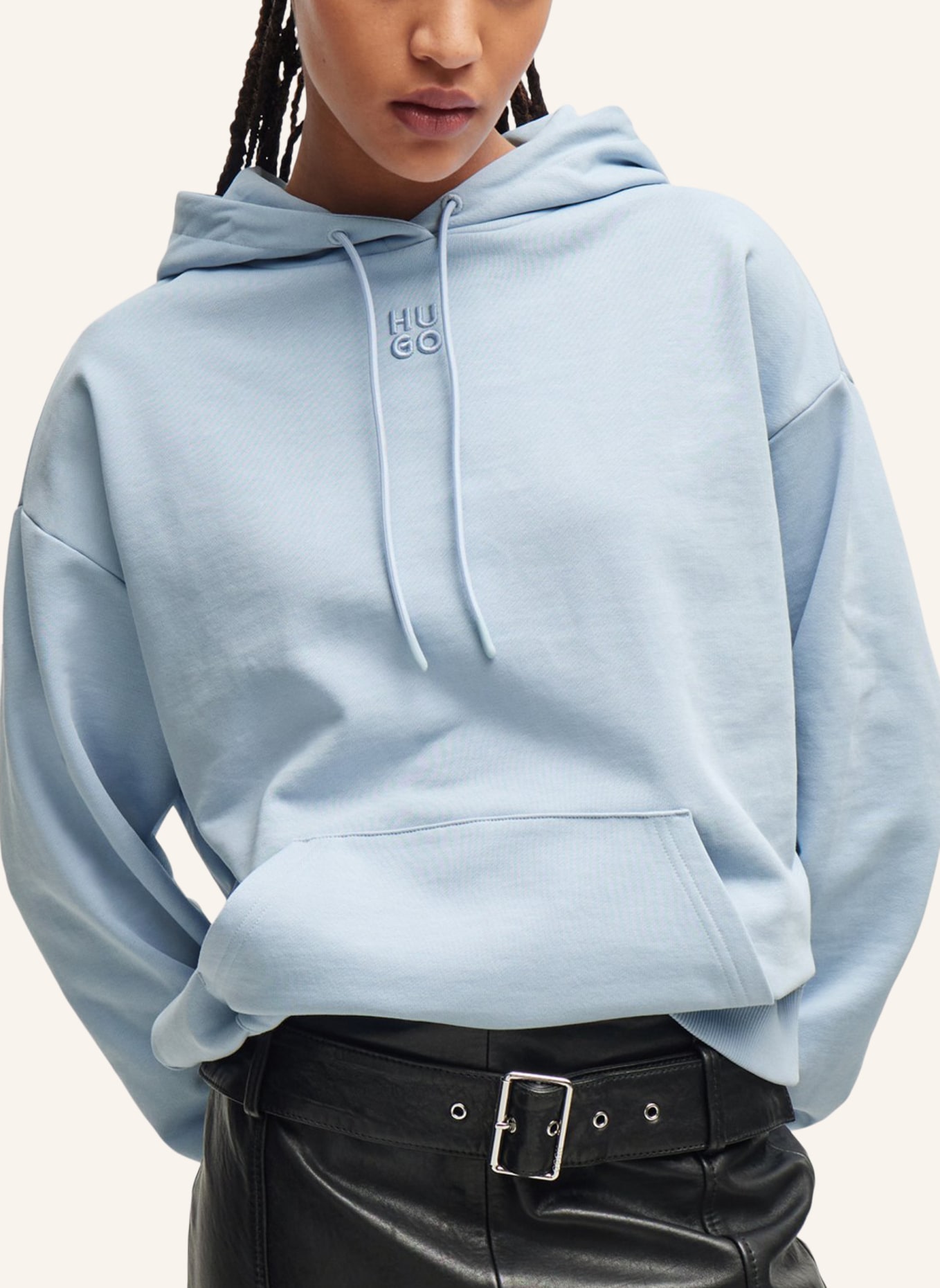 HUGO Sweatshirt DELFINIA Regular Fit, Farbe: LILA (Bild 4)